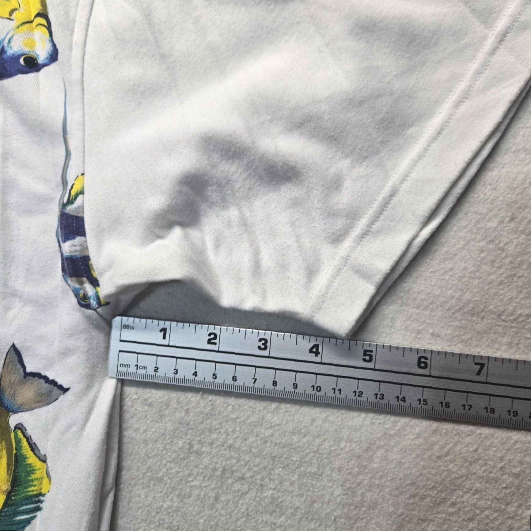 Vintage VINTAGE Victoria Jones Shirt Adult 2X White Beaded Fish Women's Plus Size 2X - Fish Theme, Beaded Accents, Crew Neck Size XXL / US 16-18 / IT 52-54 - 6 Thumbnail