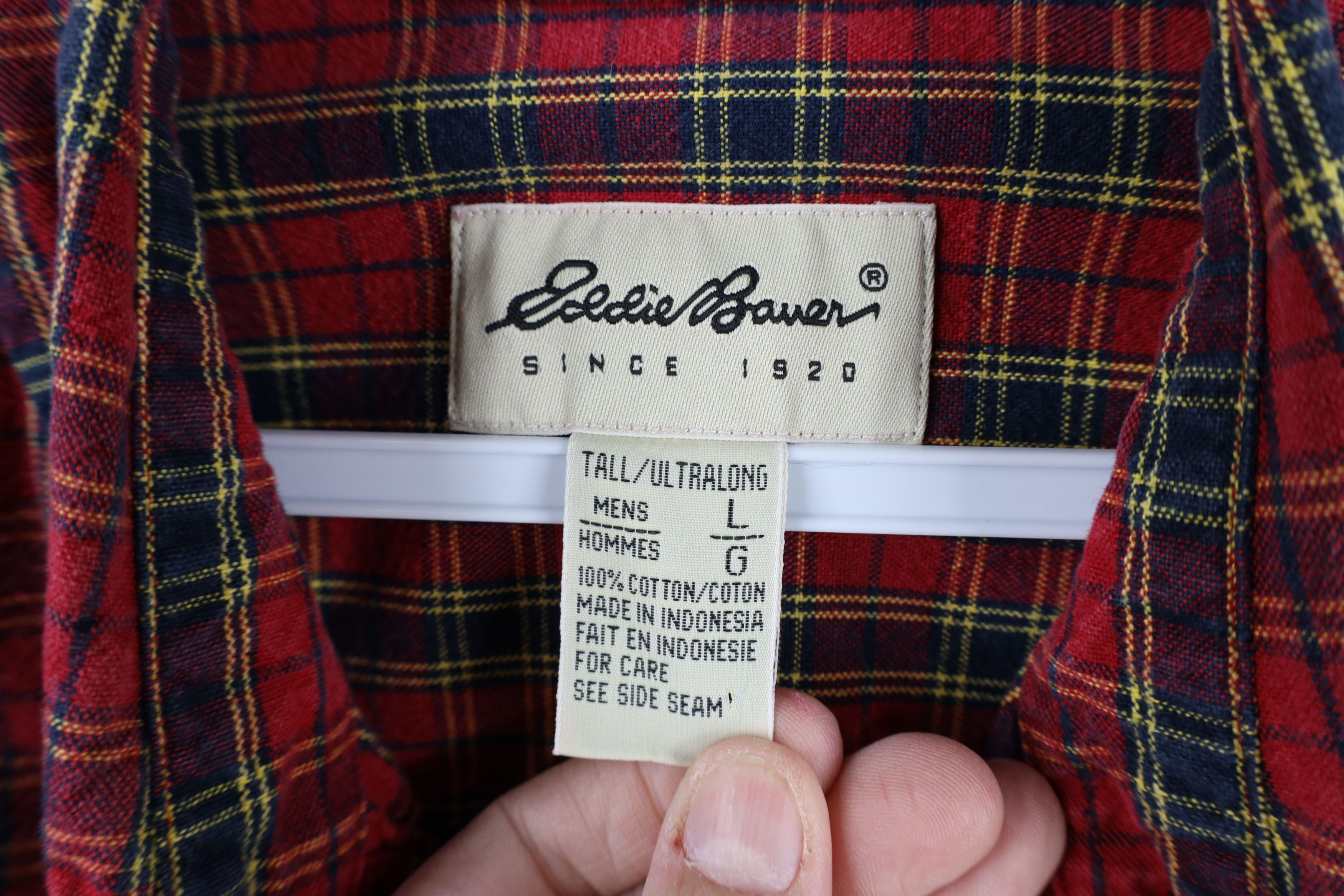 Eddie Bauer × Vintage Vintage 90s Eddie Bauer Heavyweight Canvas Button Down Shirt Size US L / EU 52-54 / 3 - 6 Thumbnail