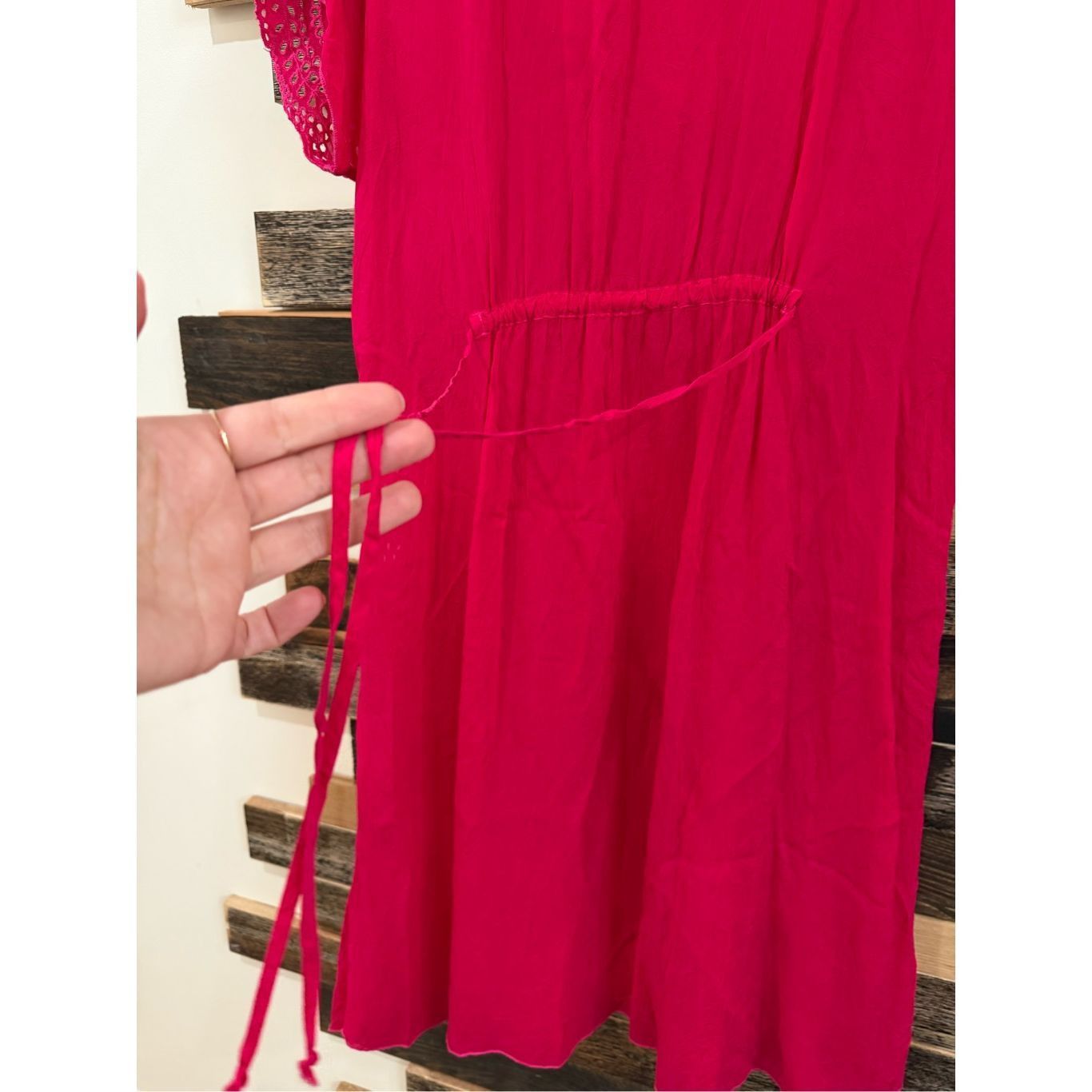 Johnny Was Johnny Was bright pink midi dress sz L Size L / US 10 / IT 46 - 6 Thumbnail