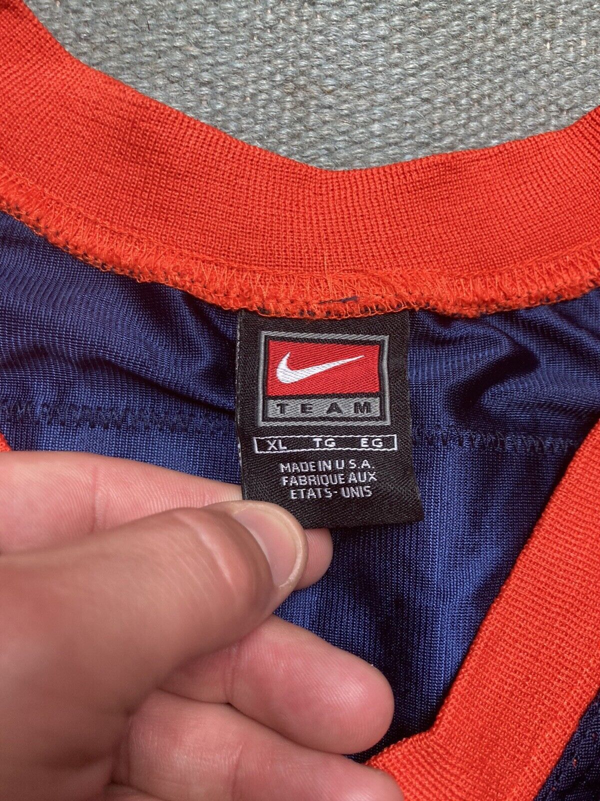 Nike × Vintage VTG 90s Nike jersey Denver broncos blank made USA custom XL Size US XL / EU 56 / 4 - 4 Thumbnail