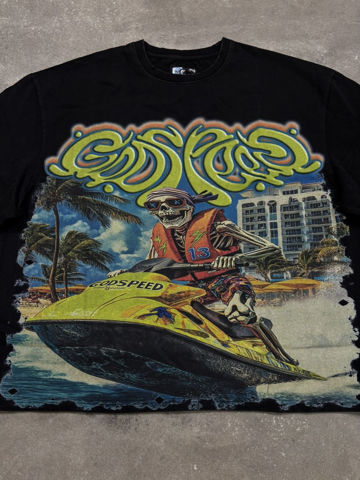 Godspeed Godspeed Wave Runner Shirt, Black Size US XL / EU 56 / 4 - 3 Thumbnail