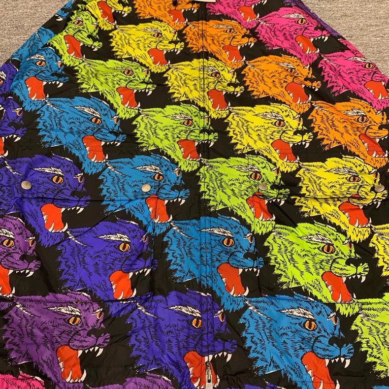 Gucci Gucci Tiger head graffiti full-print windbreaker jacket 250 Size US L / EU 52-54 / 3 - 3 Thumbnail