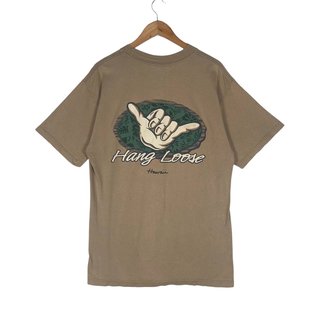 Vintage Vintage 90's Hang Loose Hawaii T-Shirt Size US L / EU 52-54 / 3 - 5 Thumbnail