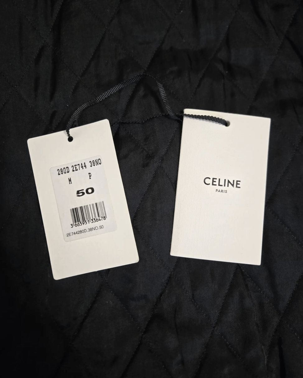 Celine × Hedi Slimane Leather Jacket Cafe Racer 50 Size US M / EU 48-50 / 2 - 9 Thumbnail