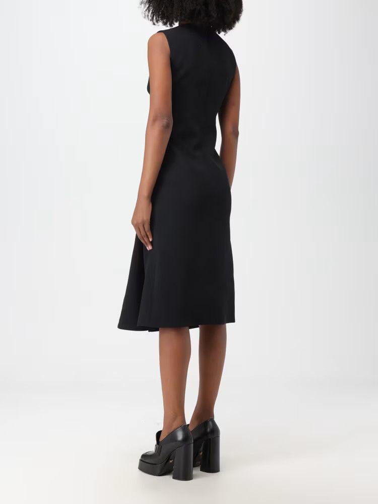 Versace o1y0226 Midi Dress in Black Size M / US 6-8 / IT 42-44 - 2 Thumbnail
