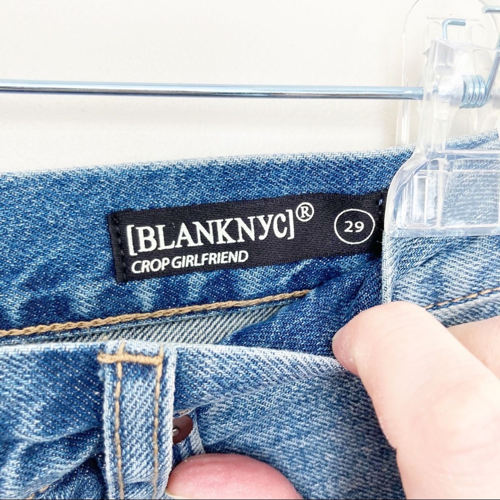 BLANKNYC Blank NYC Two Toned Crop Girlfriend Jeans Size 29" - 4 Thumbnail