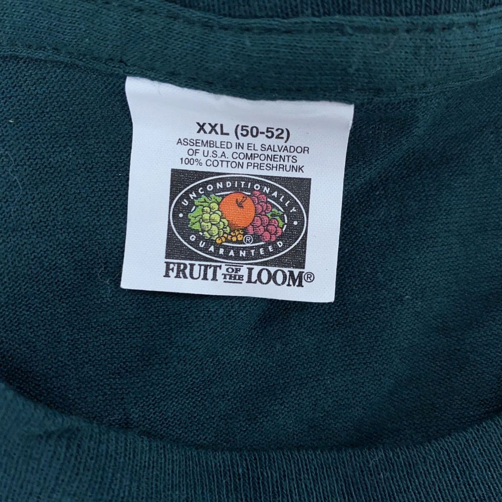 Fruit Of The Loom VINTAGE Fruit of the Loom Blank Pocket Tee Shirt Mens XL Green Size US XL / EU 56 / 4 - 7 Thumbnail
