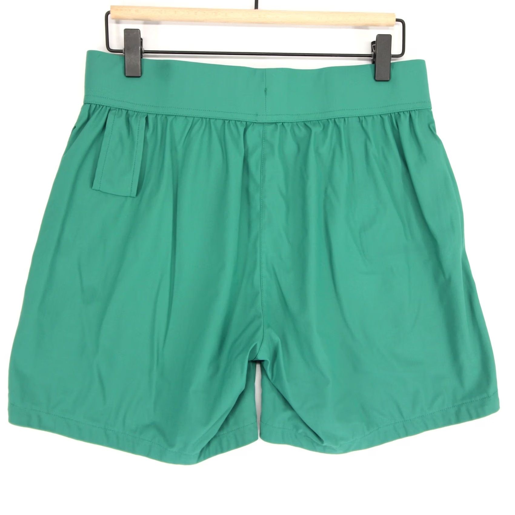 Vintage Honu Shorts Green Athletic Running Drawstring Stretch Linerless Sport Size US 29 - 2 Thumbnail