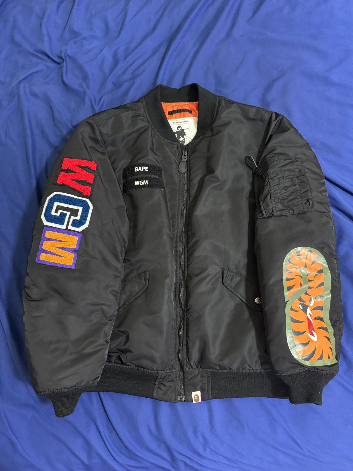 Bape Bape shark bomber jacket, Size XL, Condition as brand New Size US XL / EU 56 / 4 - 1 Thumbnail