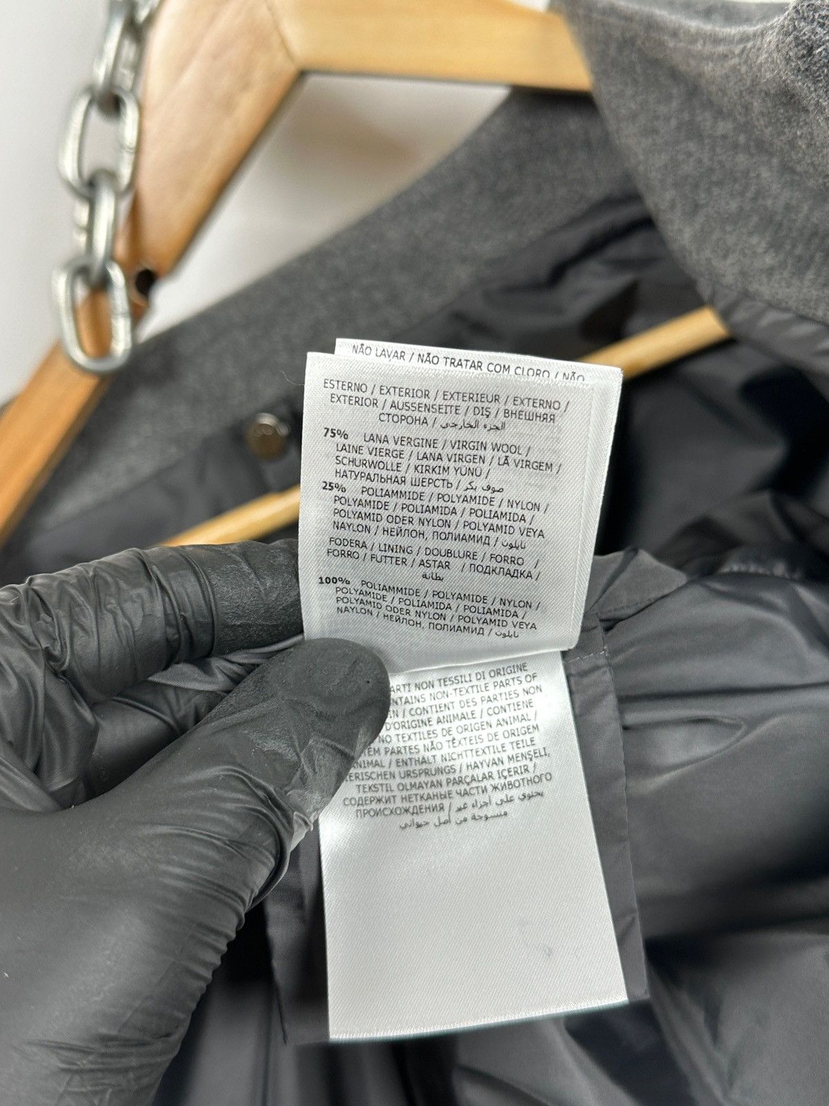 Moncler Moncler Euphemia Giubbotto Grey Wool Coat Jacket Size XL / US 12-14 / IT 48-50 - 19 Thumbnail