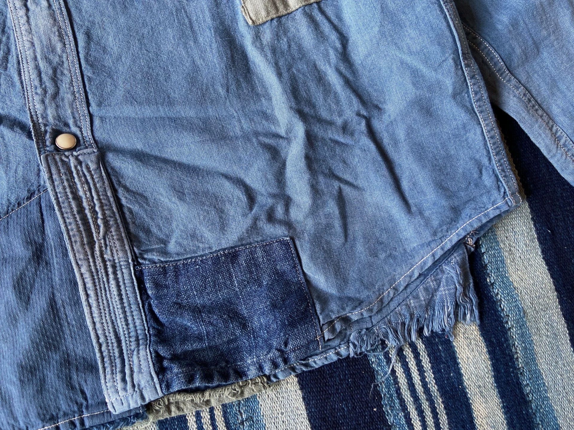 FDMTL FDMTL PATCHWORK DENIM SHIRT 5YR WASH New L Size US L / EU 52-54 / 3 - 6 Thumbnail