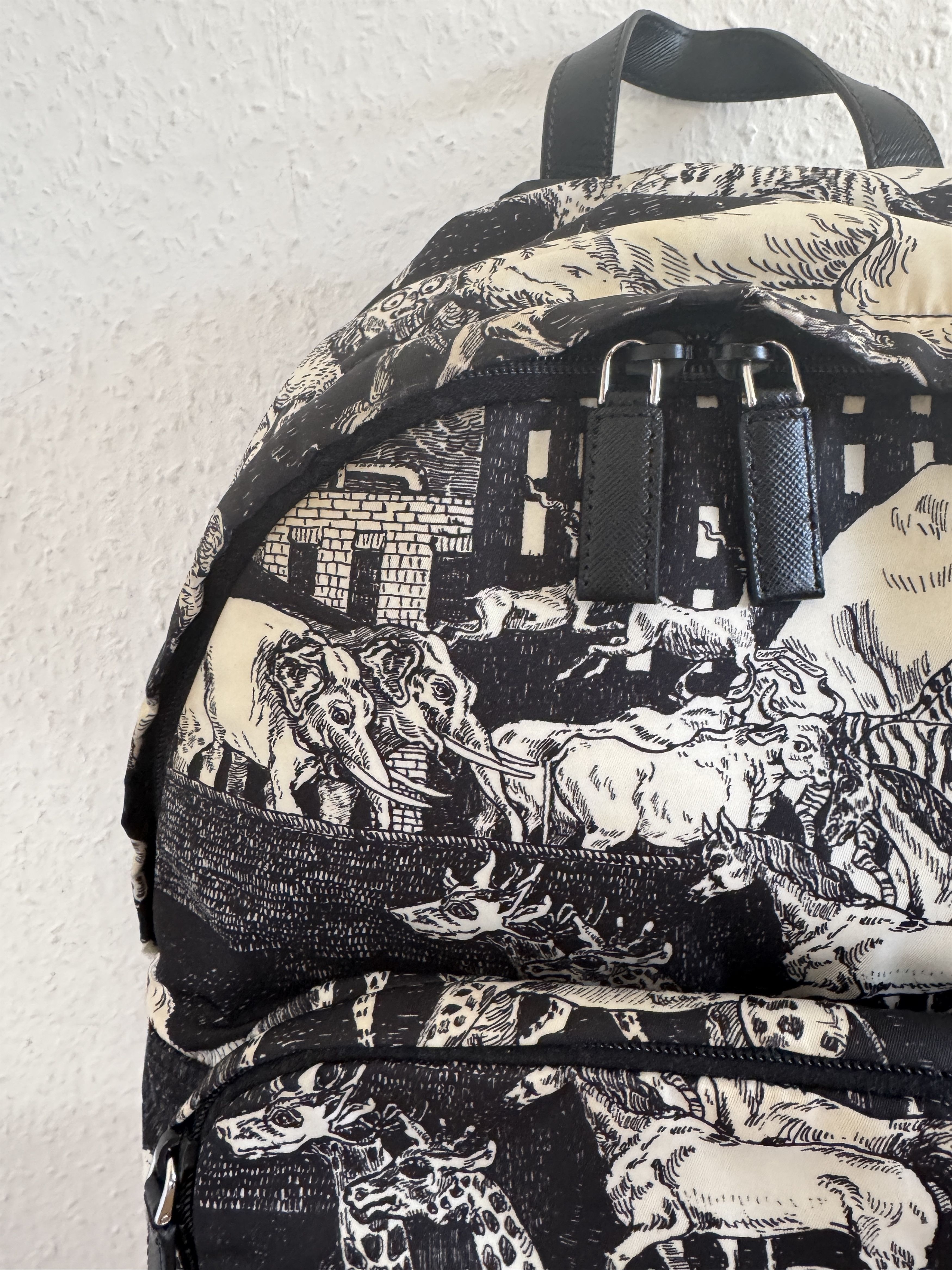 Prada Christophe Chemin Survival Utopia Print Backpack Size ONE SIZE - 8 Thumbnail