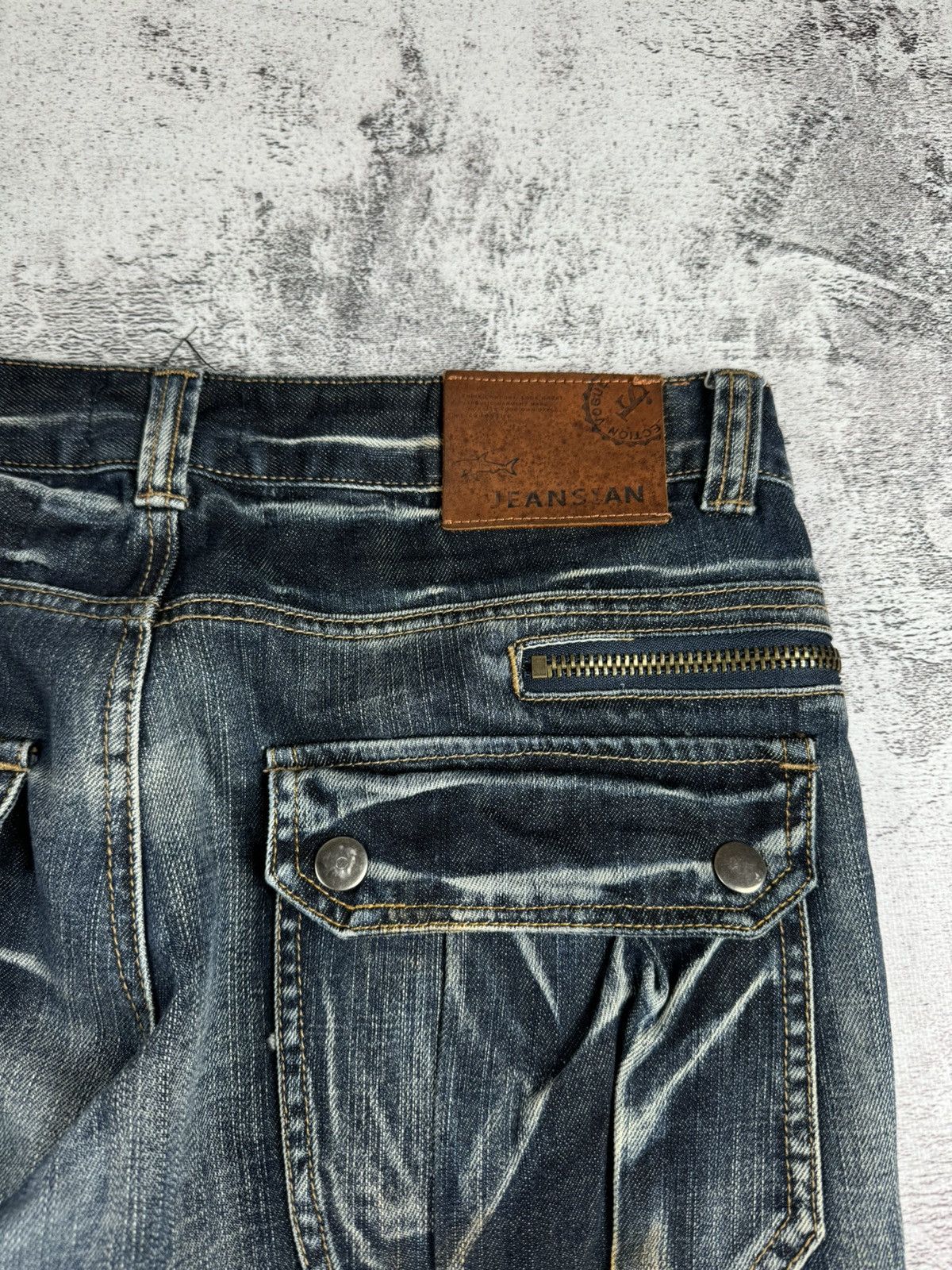 Japanese Brand Vintage Faded Distressed Y2K Rap Jeansia Jeans Pants Bottoms Size US 32 / EU 48 - 9 Thumbnail