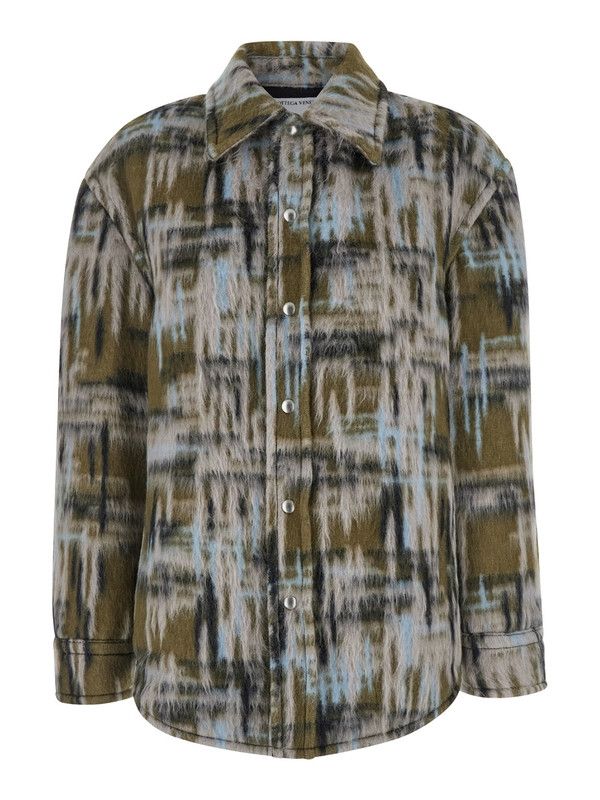 Bottega Veneta alpaca check overshirt Size XS / US 0-2 / IT 36-38 - 1 Thumbnail