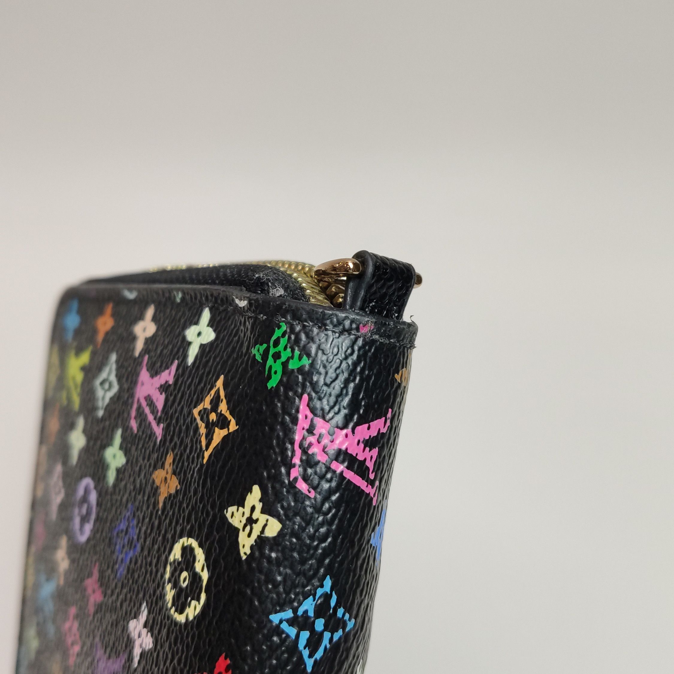 Louis Vuitton Louis Vuitton (LV) Zippy Black Tricolor Zip Around Wallet - Size ONE SIZE - 9 Thumbnail