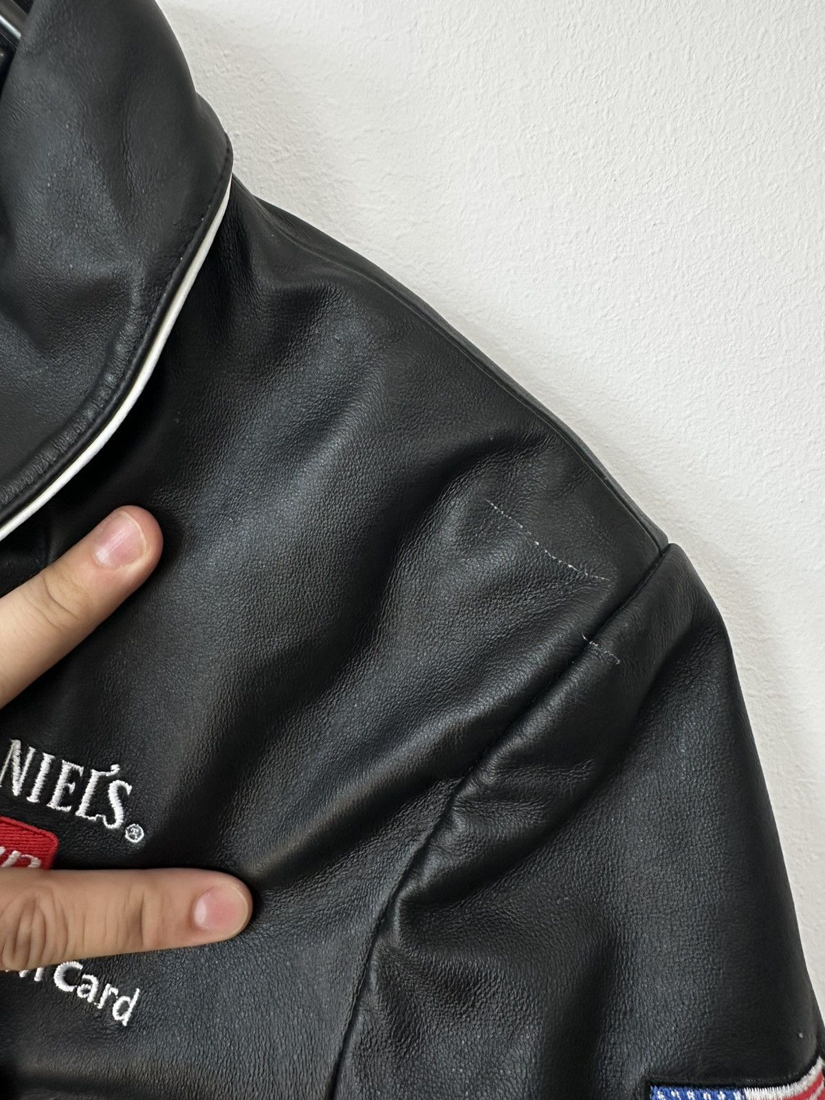 Other Leather Vintage 90s Jack Daniels Racing Jacket Size L / US 10 / IT 46 - 8 Thumbnail