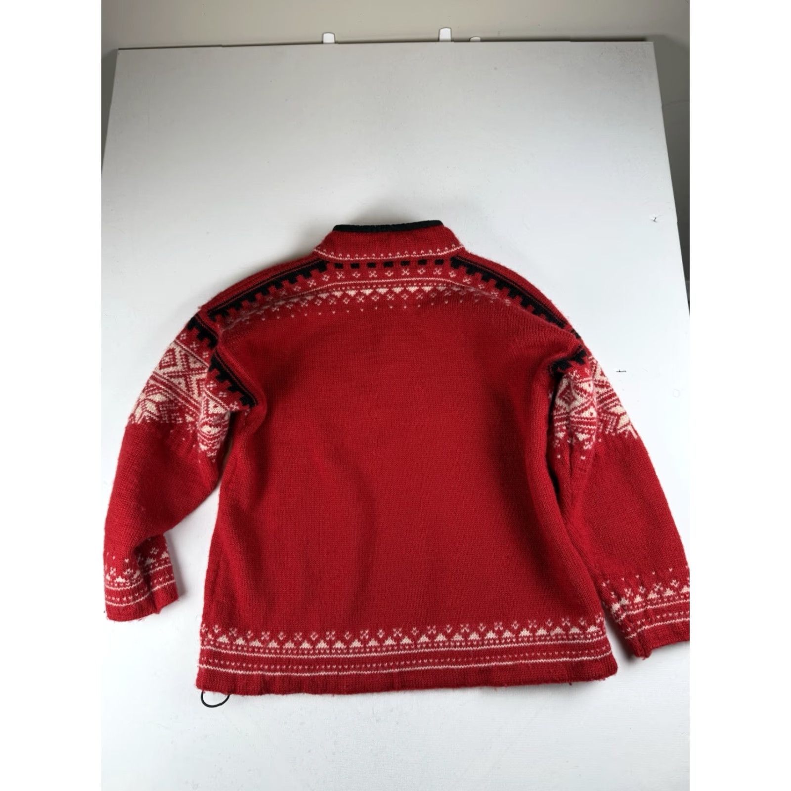 Dale Of Norway Dale of Norway Red Fair Isle 1/4 Zip Wool Knit Sweater Size S Men Size US S / EU 44-46 / 1 - 7 Thumbnail