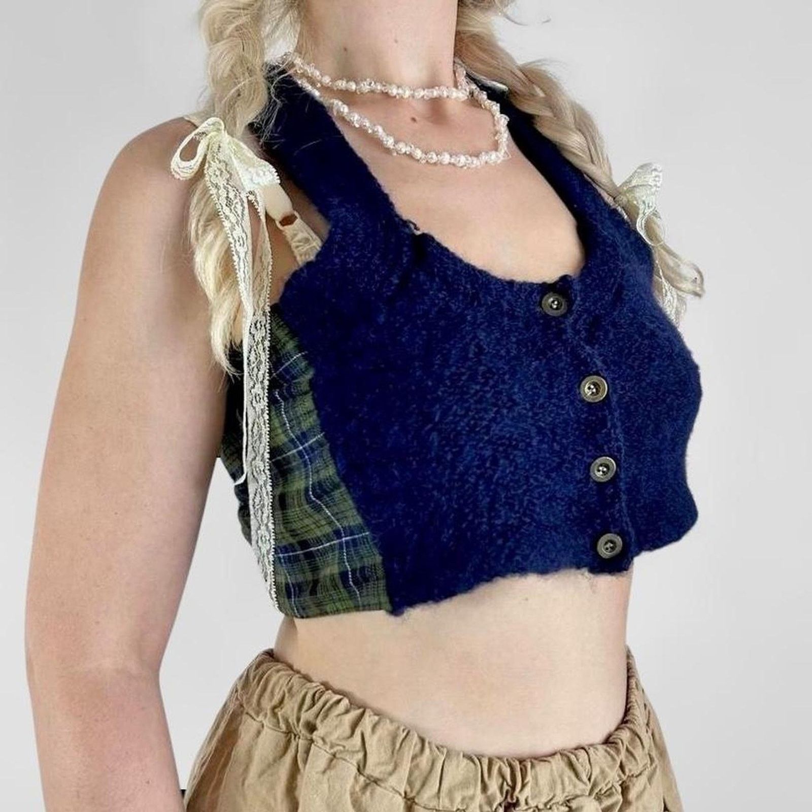 Free People free people patchwork knit festival vest Size M / US 6-8 / IT 42-44 - 2 Thumbnail