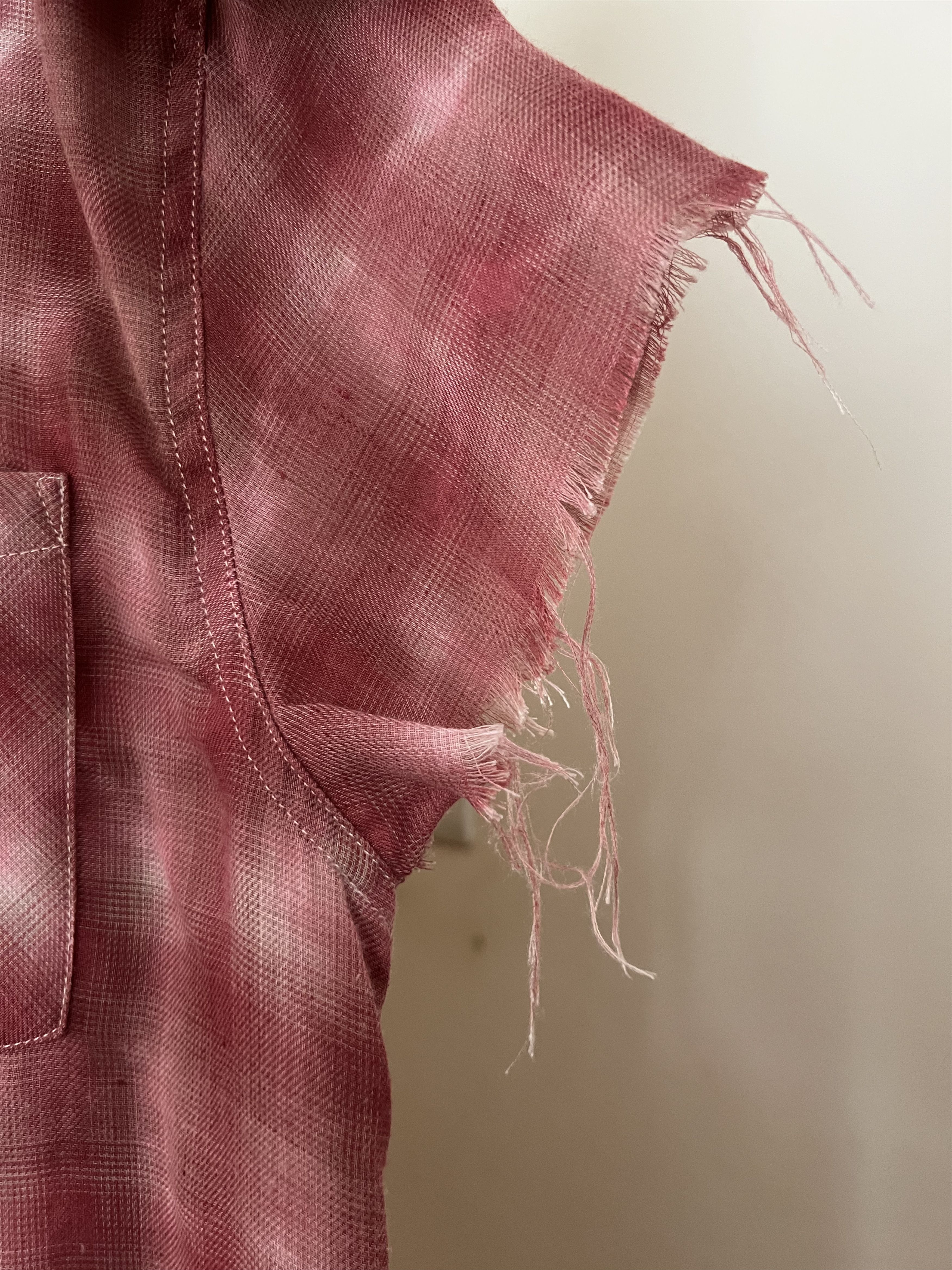 Other Red Half Sleeve Distressed Flannel Size US XL / EU 56 / 4 - 2 Thumbnail