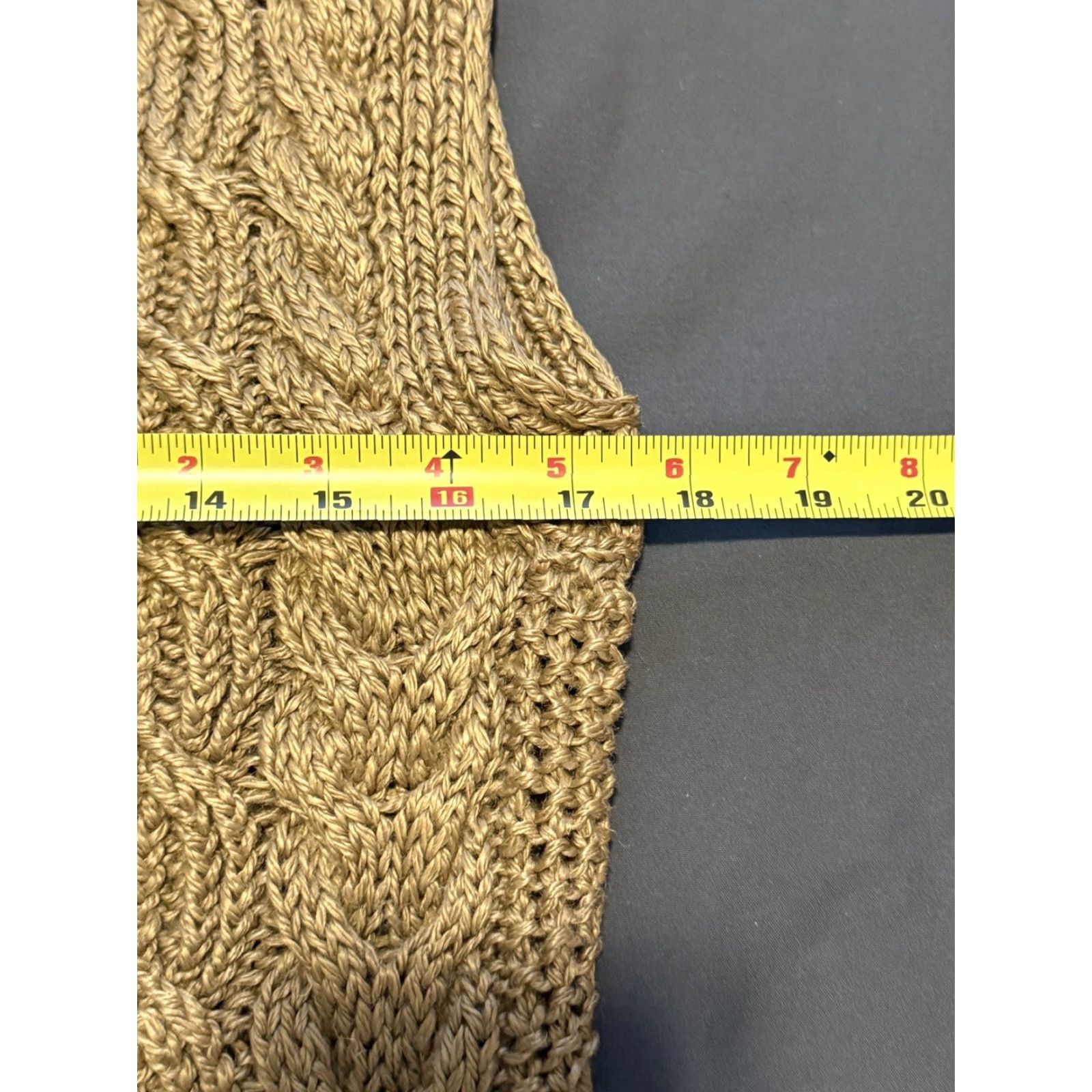 Polo Ralph Lauren VINTAGE Polo Ralph Lauren Jute Knit Sleeveless Vest Unisex Adults Medium Brown Preppy Size M / US 6-8 / IT 42-44 - 4 Thumbnail