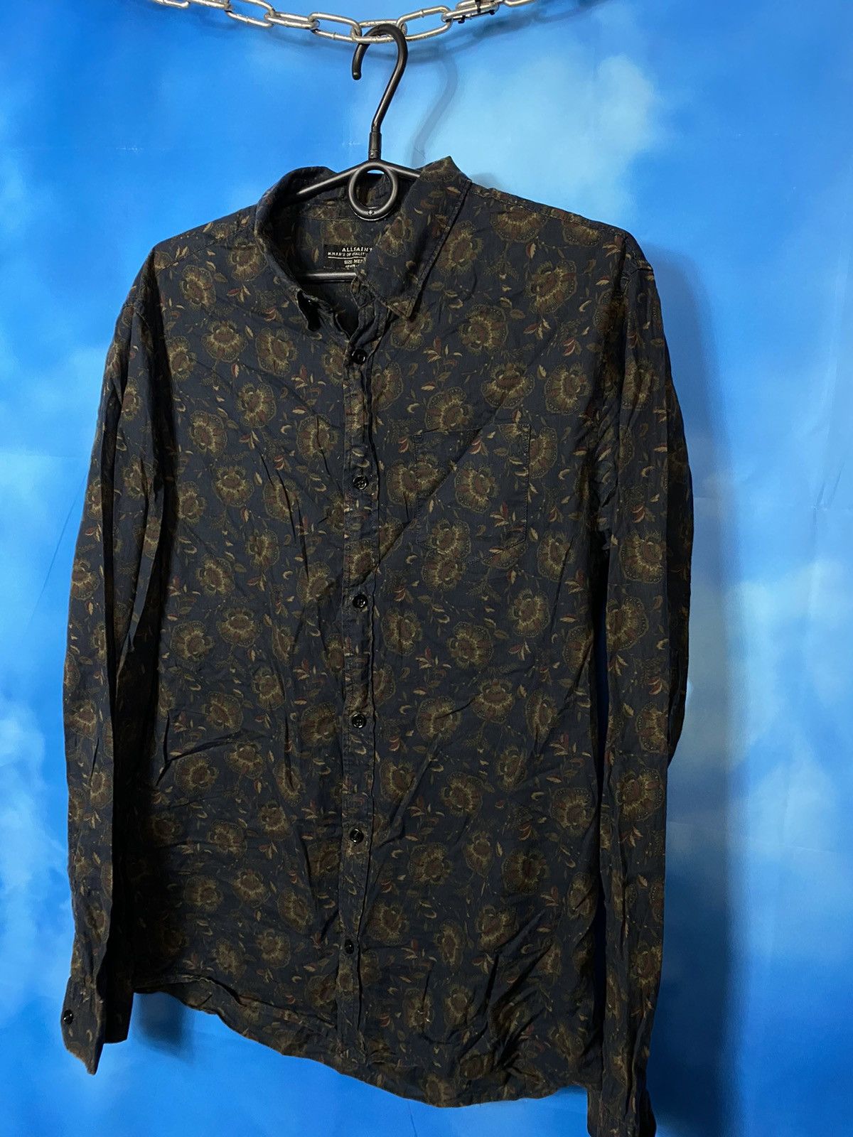 Allsaints ALL SAINTS DARK FLOWERS SHIRT Size US M / EU 48-50 / 2 - 2 Thumbnail