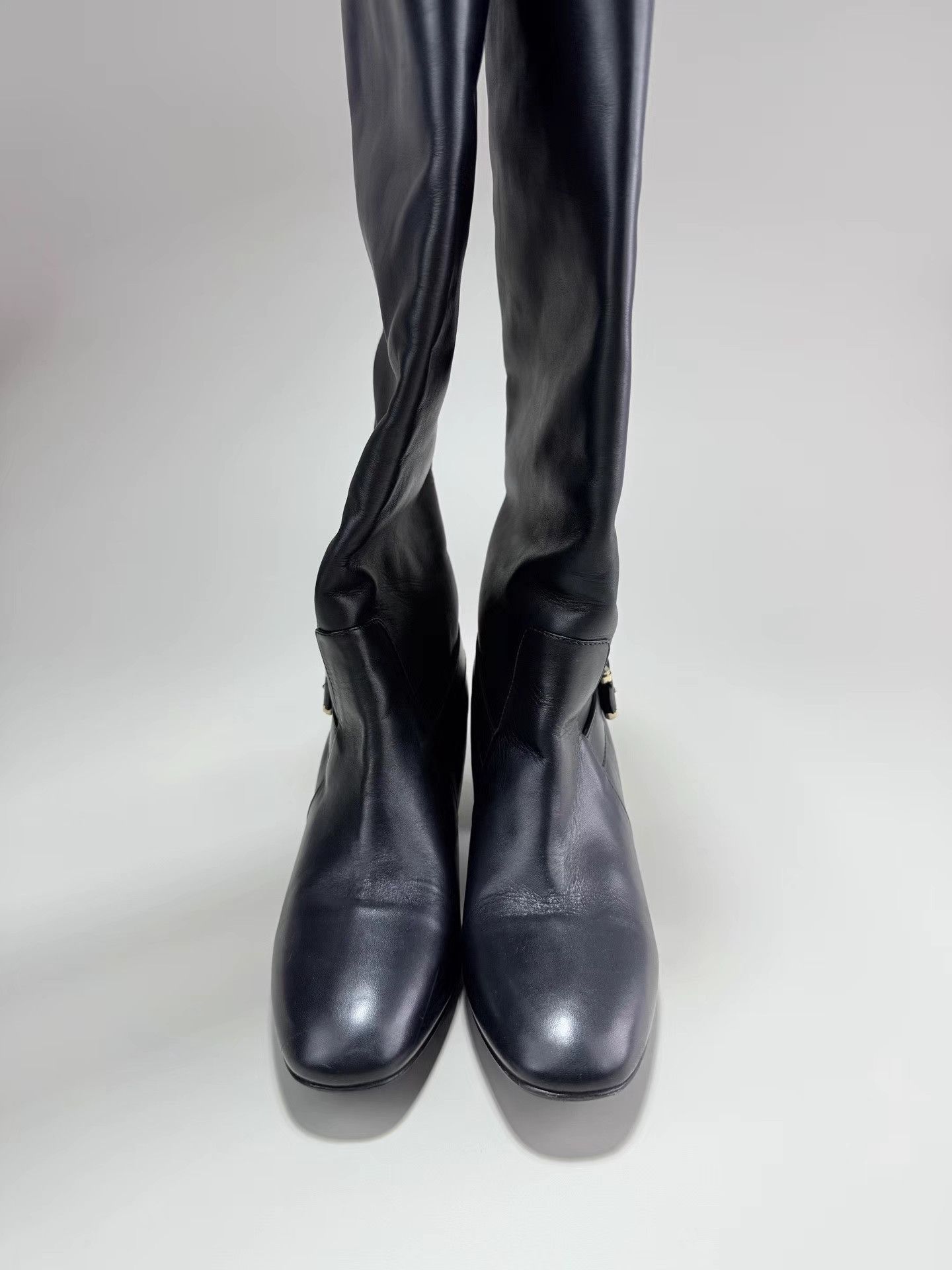 Versace VERSACE Medusa Logo Knee-High Boots K1 Size US 8.5 / IT 38.5 - 2 Thumbnail