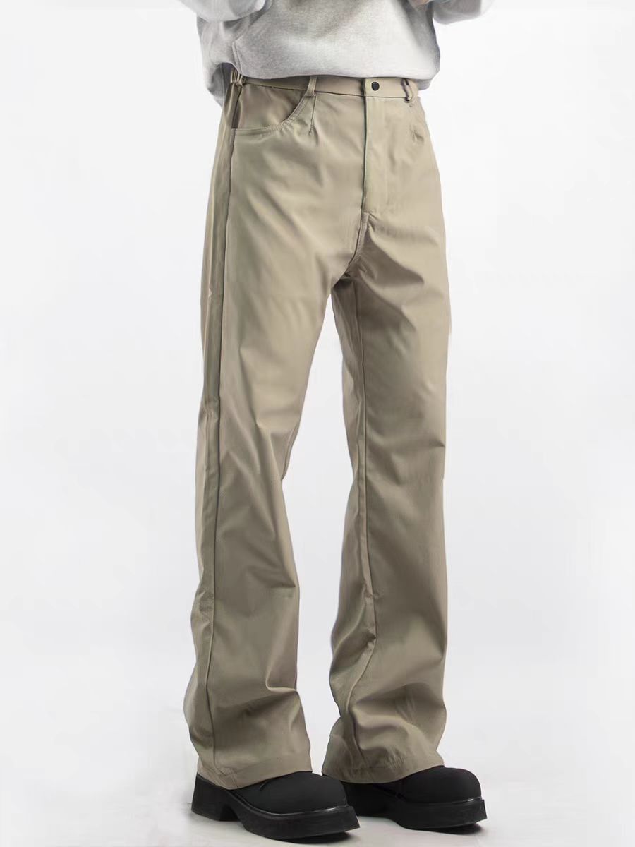 Japanese Brand × Vintage Simple baggy straight micro flare trousers Size US 30 / EU 46 - 4 Thumbnail
