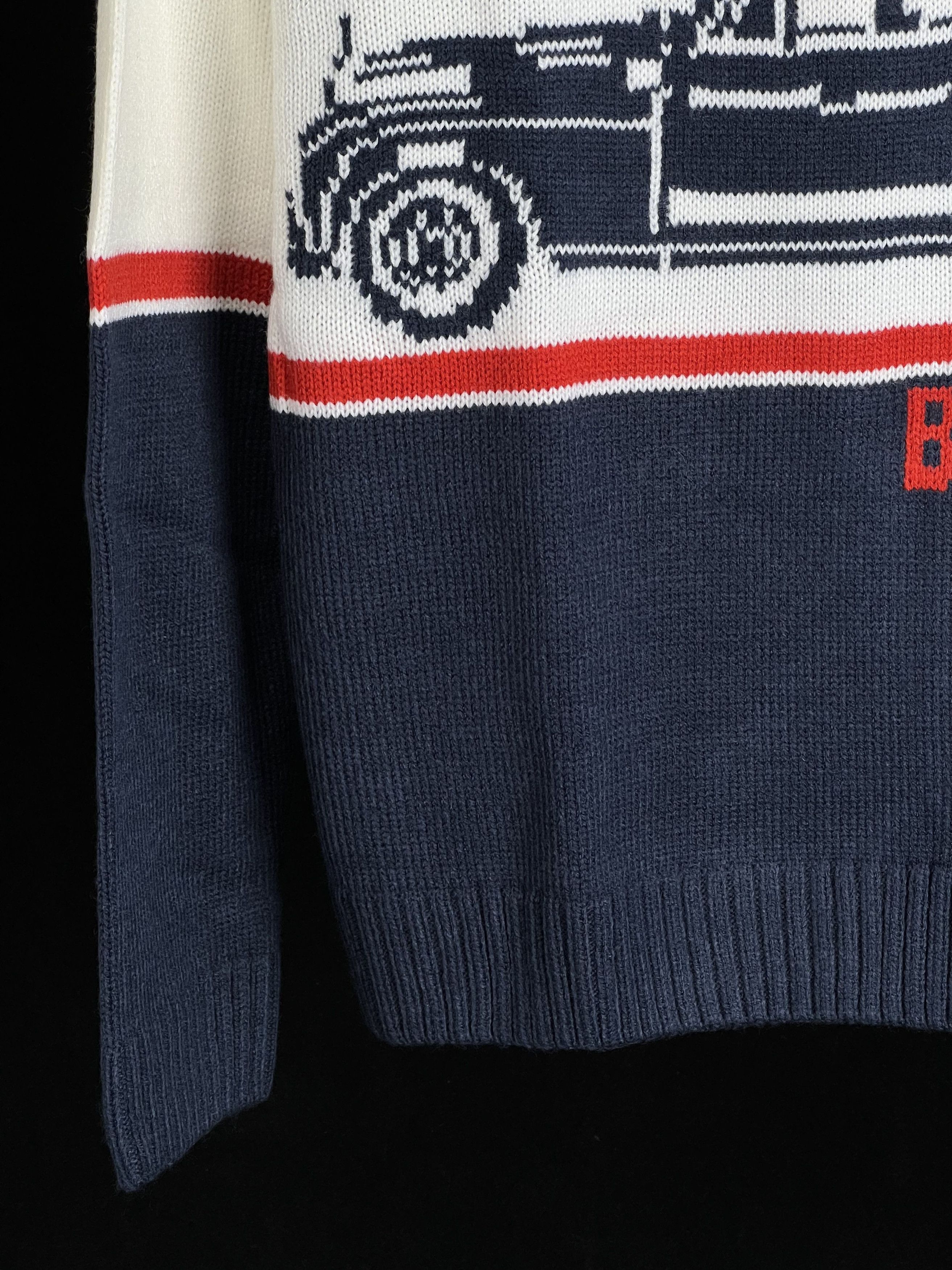 Billionaire Boys Club Brand New Vintage Car Sweater Navy Size L Size US L / EU 52-54 / 3 - 4 Thumbnail