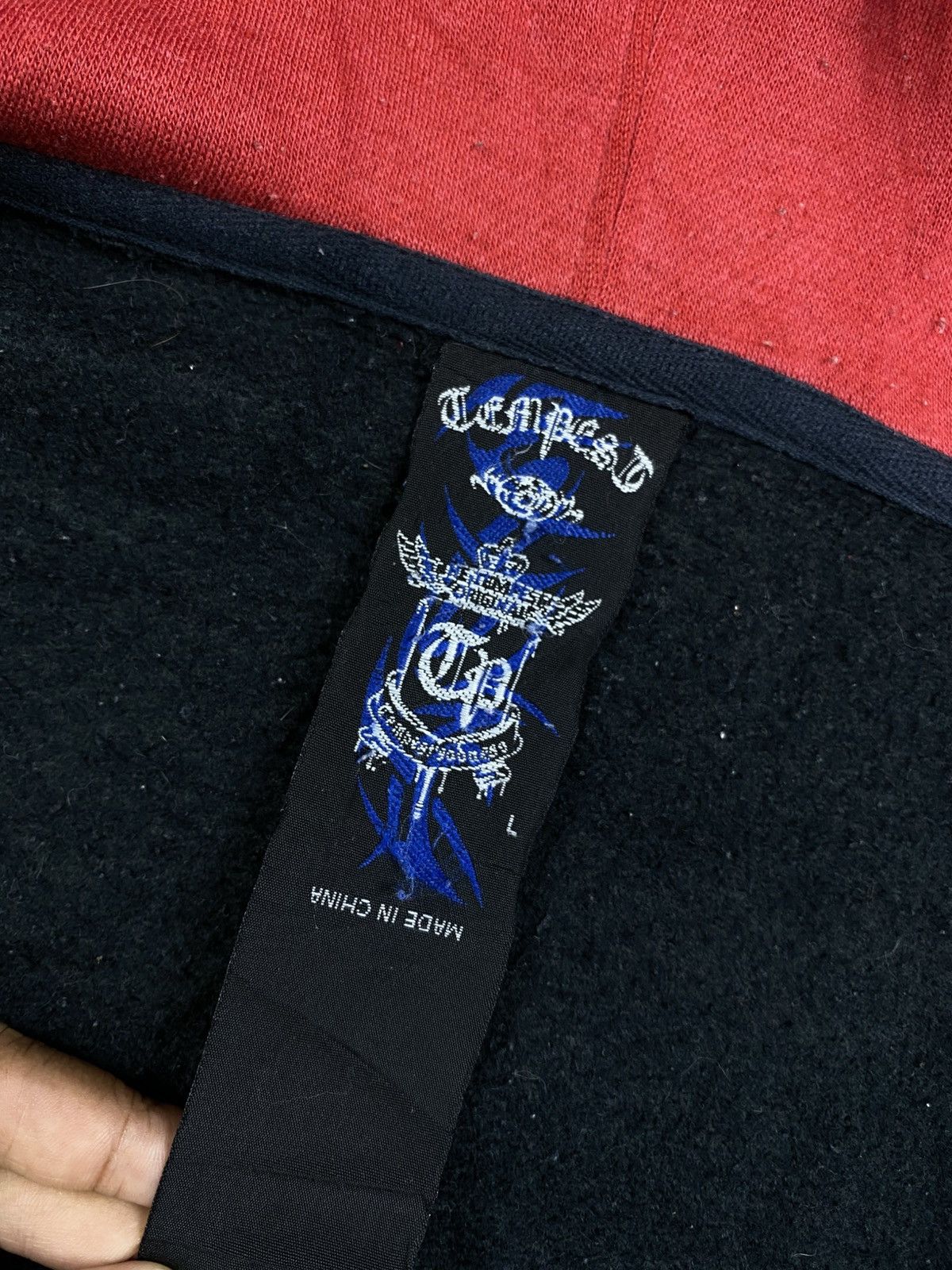 Japanese Brand Vintage Tempest Chrome Hearts Style Zipper Hoodie Size US XL / EU 56 / 4 - 8 Thumbnail