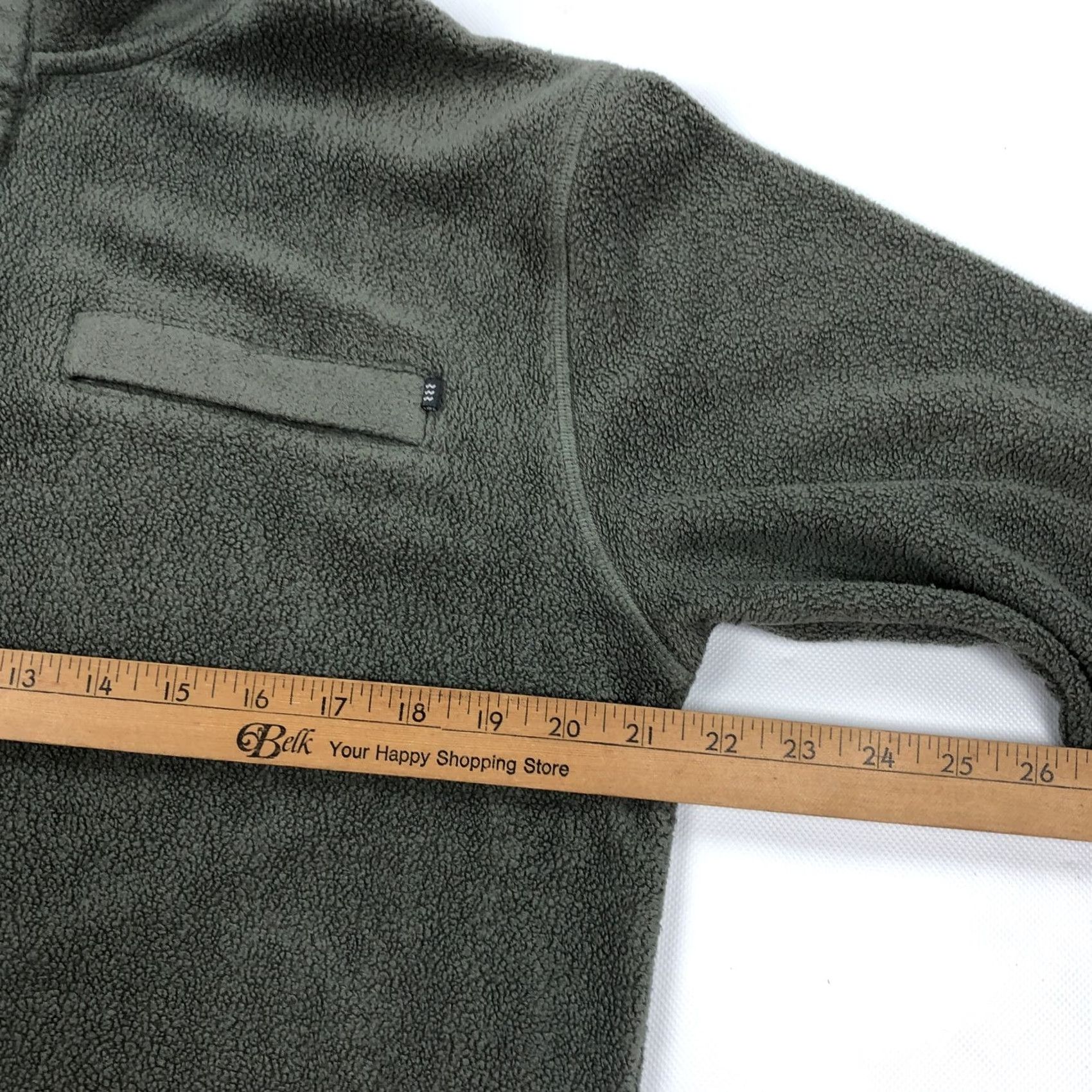 Vintage Free Fly Shirt M Performance Bamboo Fleece Pullover Snap Mock Neck Long Sleeve Green Men Size US M / EU 48-50 / 2 - 5 Thumbnail