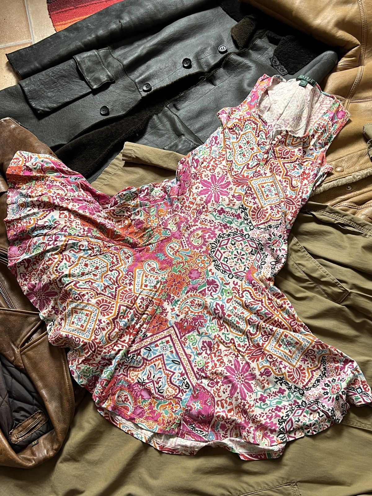 Lauren Ralph Lauren Lauren Ralph Lauren Vintage Cotton Floral Print Maxi Dress Size XS / US 0-2 / IT 36-38 - 3 Thumbnail