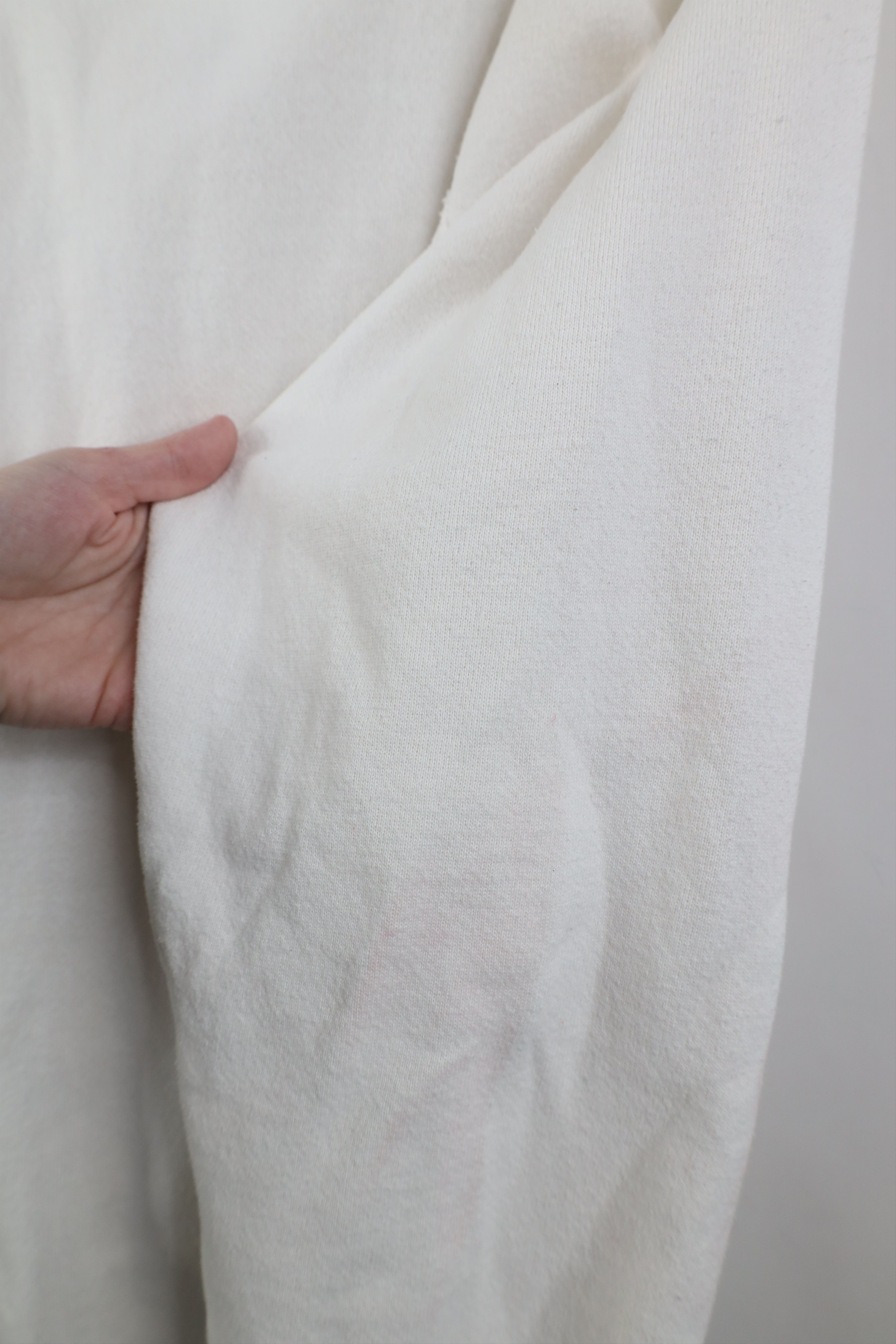 Vintage Vintage 90s Streetwear Blank Crewneck Sweatshirt White Size L / US 10 / IT 46 - 6 Thumbnail
