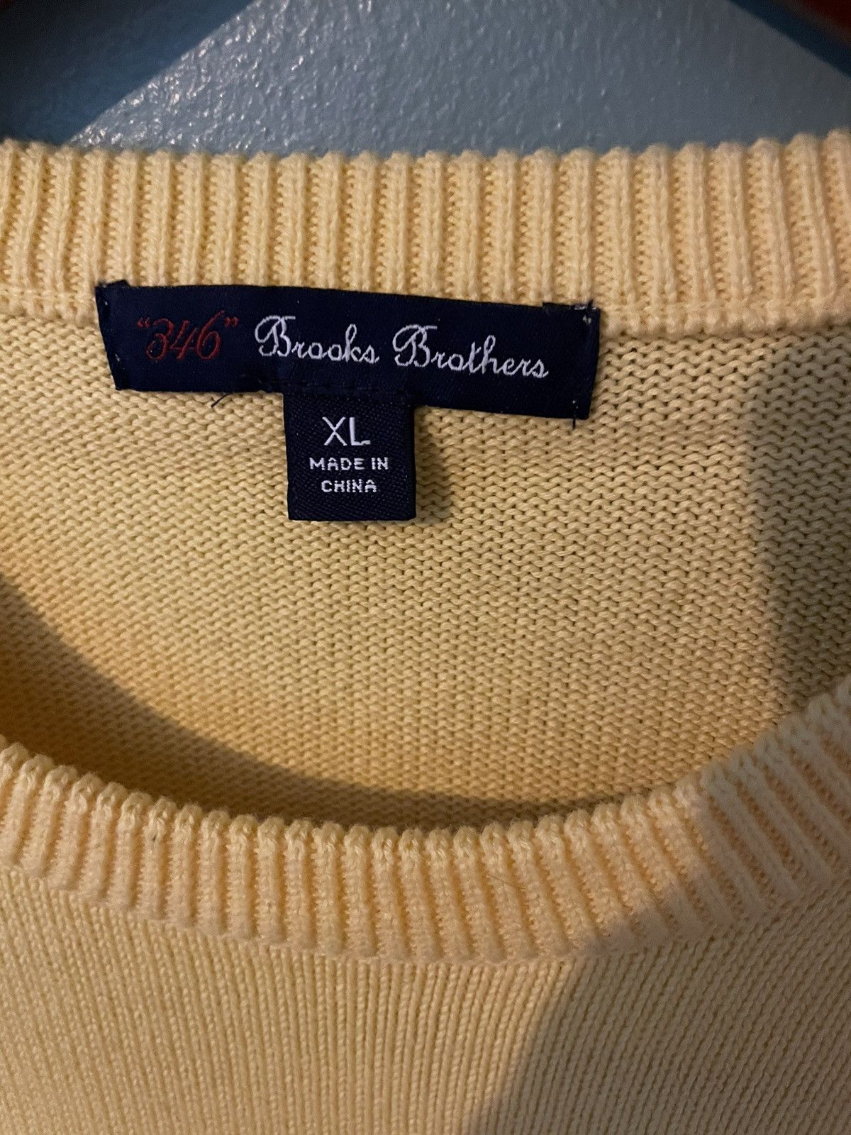 Brooks Brothers Brooks Brothers Yellow Knitwear Size US XL / EU 56 / 4 - 2 Thumbnail