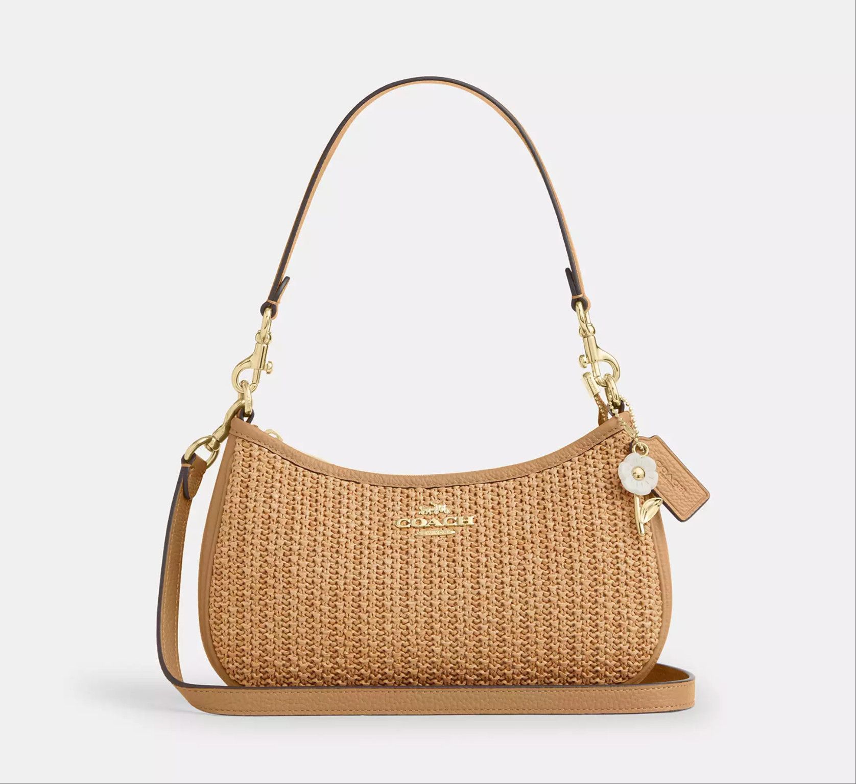 Coach NWT Coach Teri Shoulder Bag With Charm CEC43 Size ONE SIZE - 12 Thumbnail