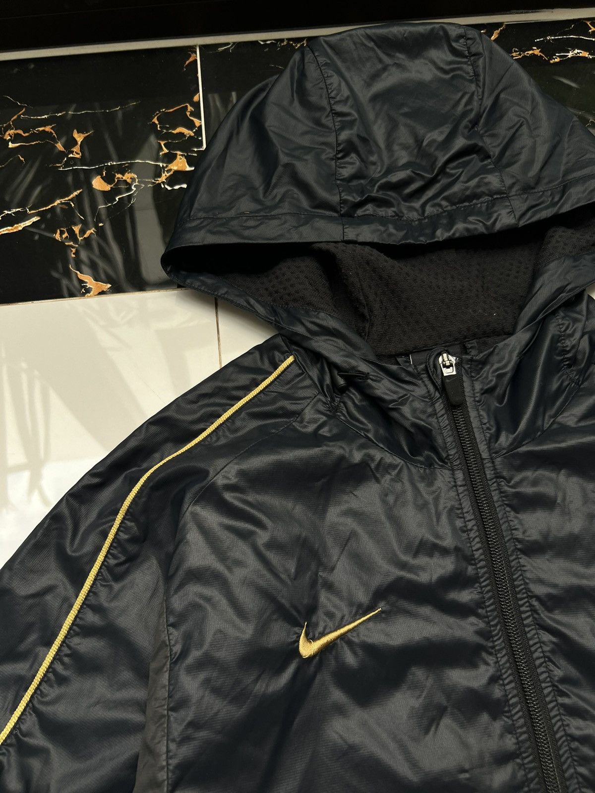 Nike 00s Nike Swoosh Vintage Drill Nocta Style Hooded Jacket Size US S / EU 44-46 / 1 - 5 Thumbnail