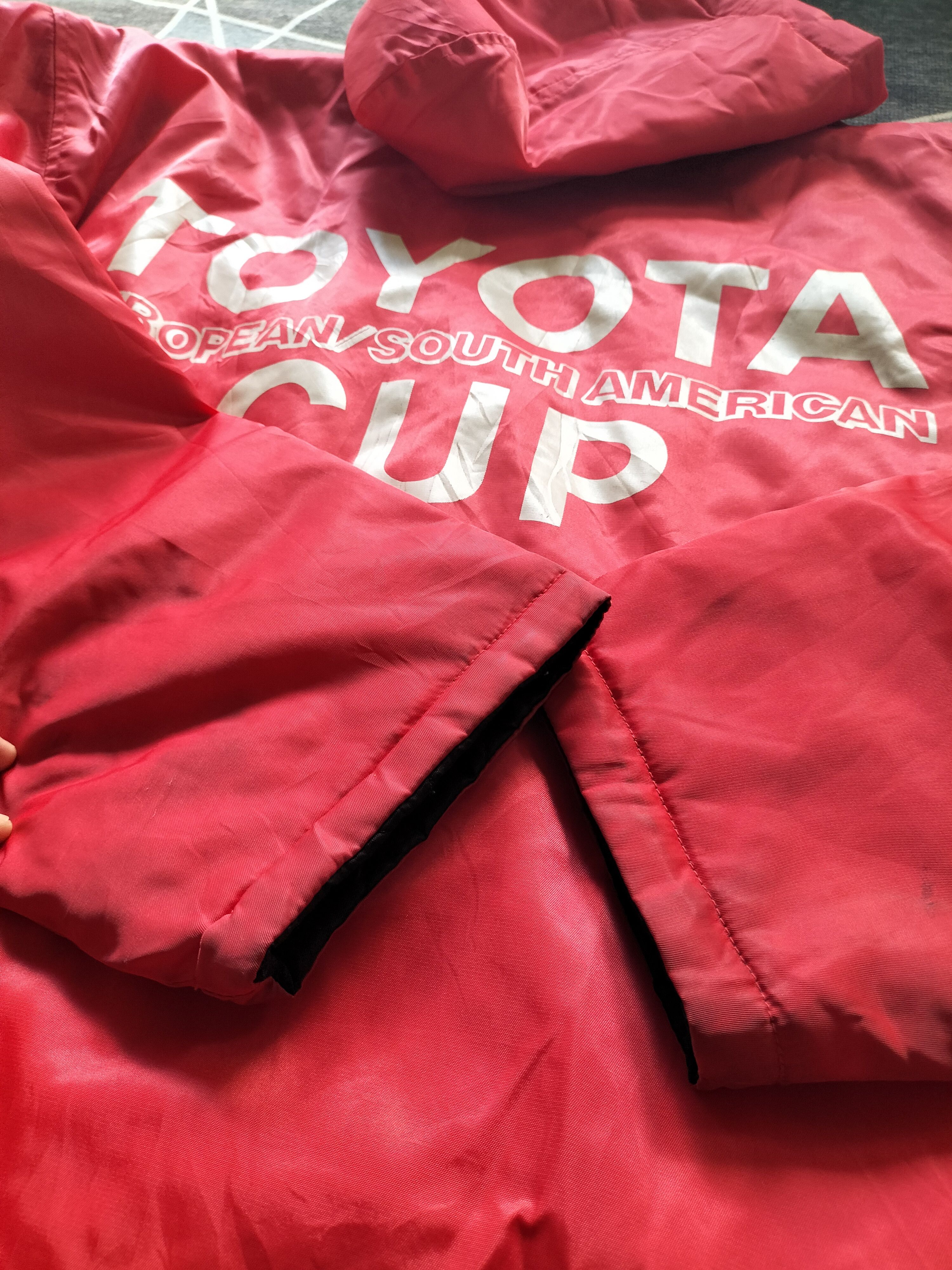 Vintage Vintage 90s Toyota European Reversible Rain coat Puff Hoodie Size US XL / EU 56 / 4 - 6 Thumbnail