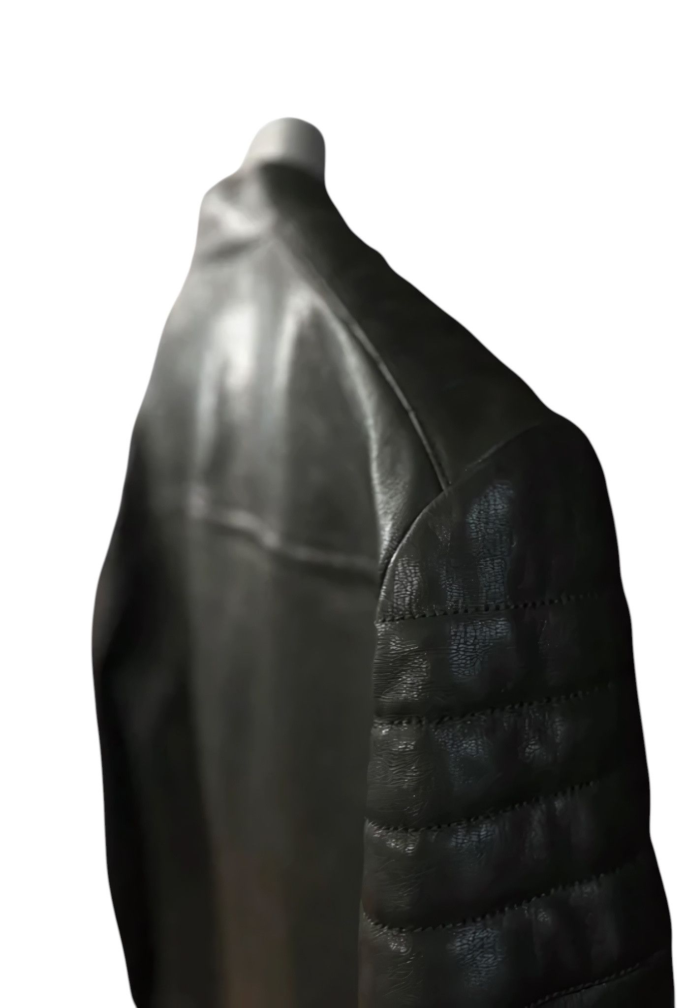 Tom Ford DARK GREEN LAMBSKIN LEATHER BIKER JACKET Size US M / EU 48-50 / 2 - 2 Thumbnail