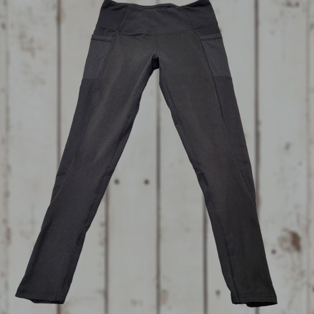 Vintage Z By Zella Joggers Womens Small Velour Sweatpants Black EUC! Casual Pants Athletic Jogger 4-6 S Zip Pockets Elastic Waist Size 28" / US 6 / IT 42 - 1 Thumbnail