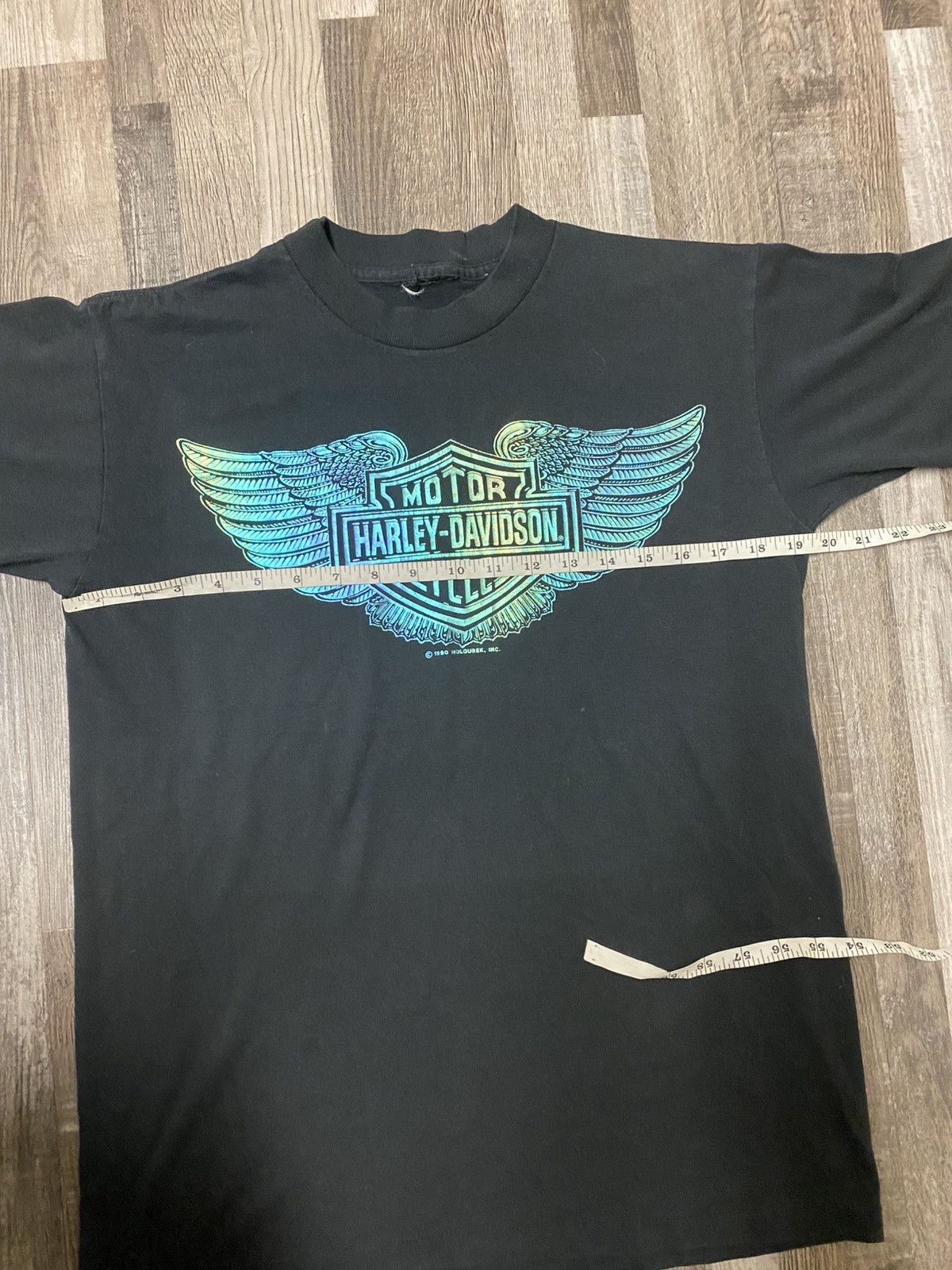 Harley Davidson Vintage 1990 Harley Davidson Single Stitch Iridescent Tee Size US M / EU 48-50 / 2 - 6 Thumbnail