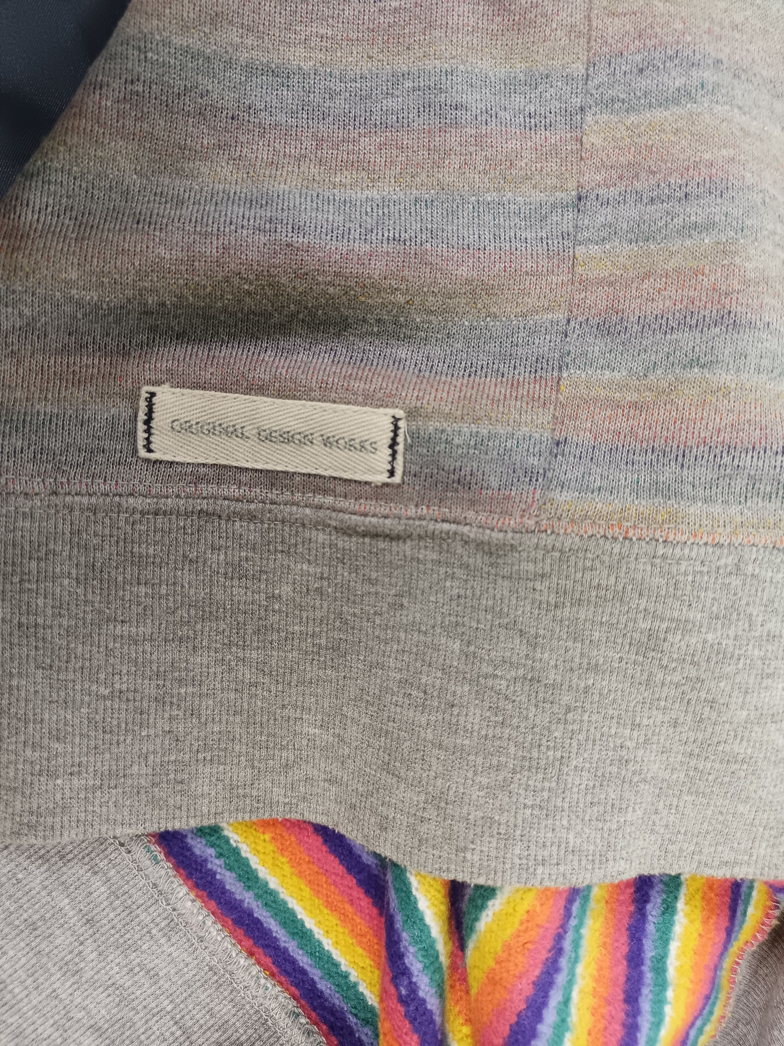If Six Was Nine × Japanese Brand Vintage & Relax UNDER WRAPS Striped Rainbow Zipper Hoodie Size US M / EU 48-50 / 2 - 16 Thumbnail