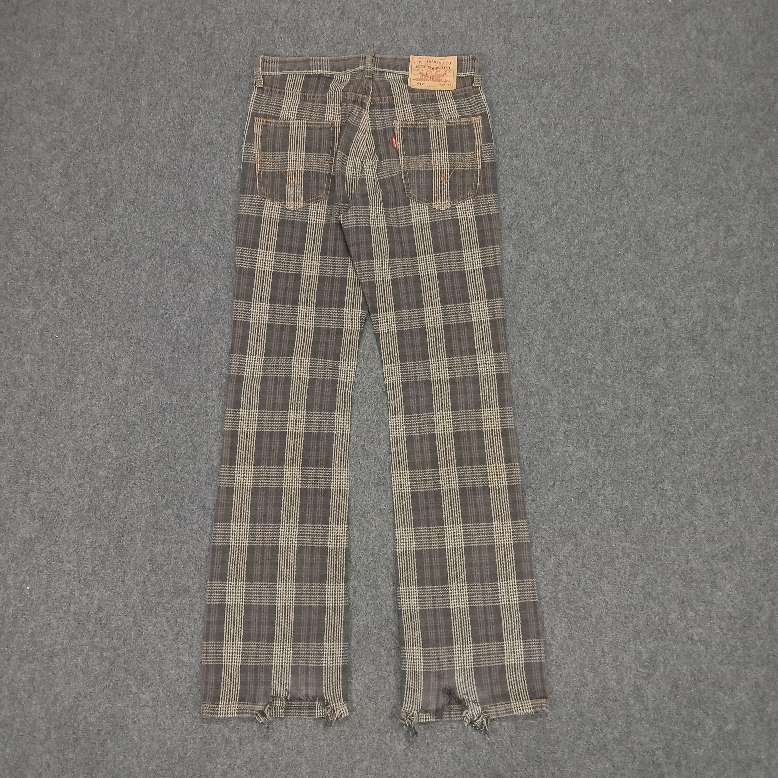 Levi's × Vintage Levi's 517 Tattersall Patern American Jeans Pants Size US 31 - 5 Thumbnail