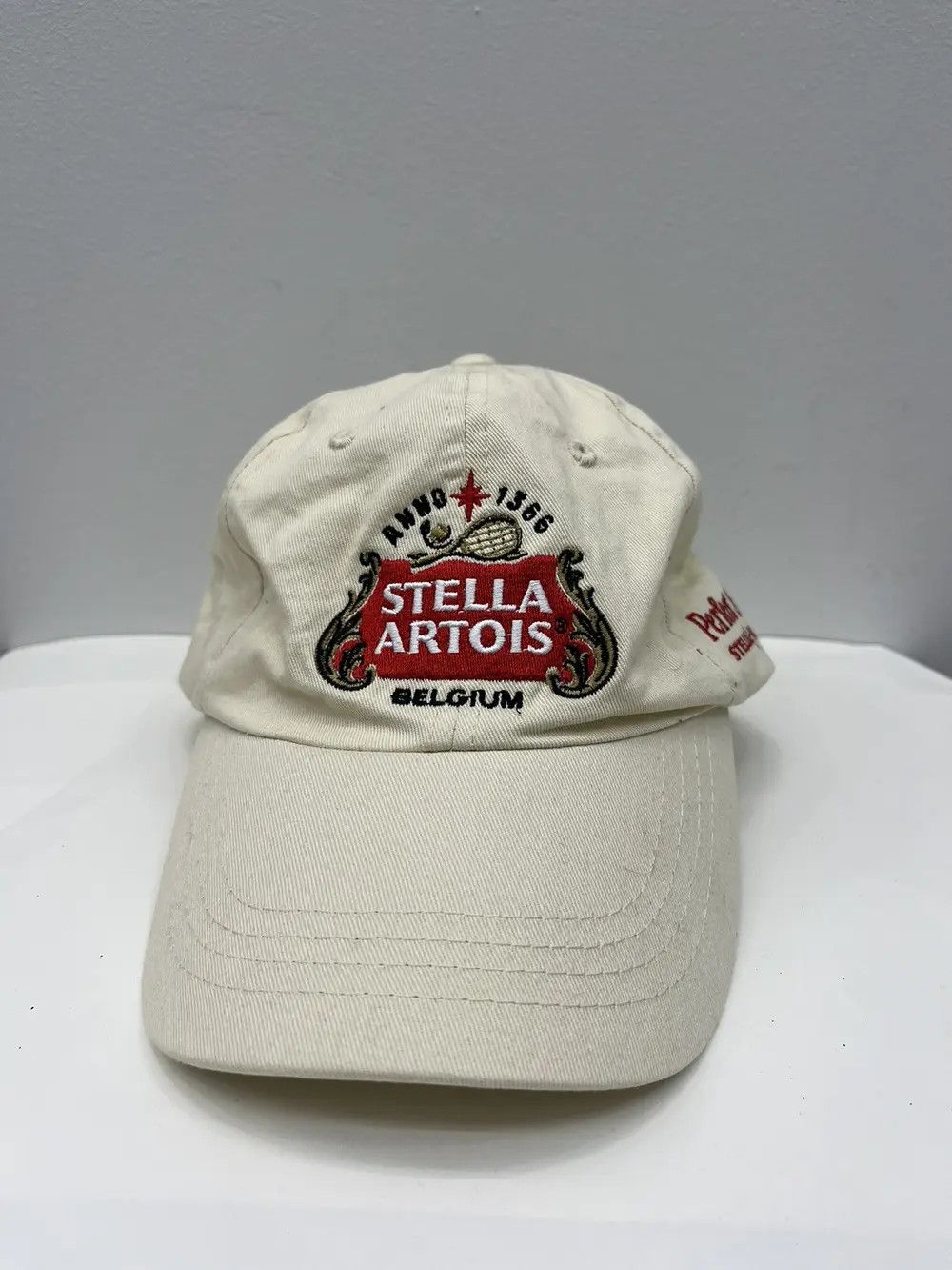 Vintage Vintage Stella Artois Perfect Serve Hat Cap Size ONE SIZE - 1 Thumbnail