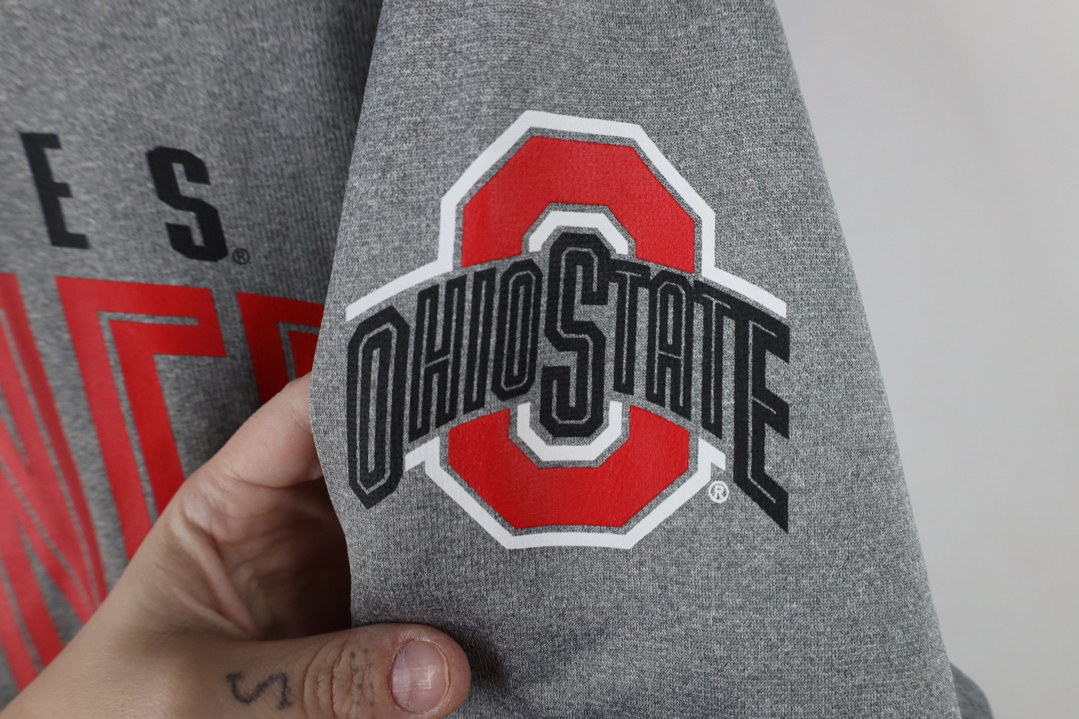 Nike × Vintage Nike Therma Fit Ohio State University Buckeyes Hoodie Gray Size US L / EU 52-54 / 3 - 4 Thumbnail