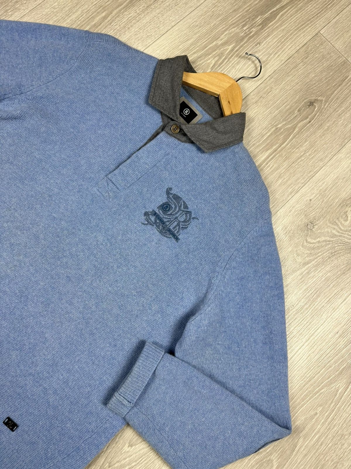 Bogner × Vintage Bogner Yachting Polos Knit Wool Sweater Long Sleeves Size US XL / EU 56 / 4 - 2 Thumbnail