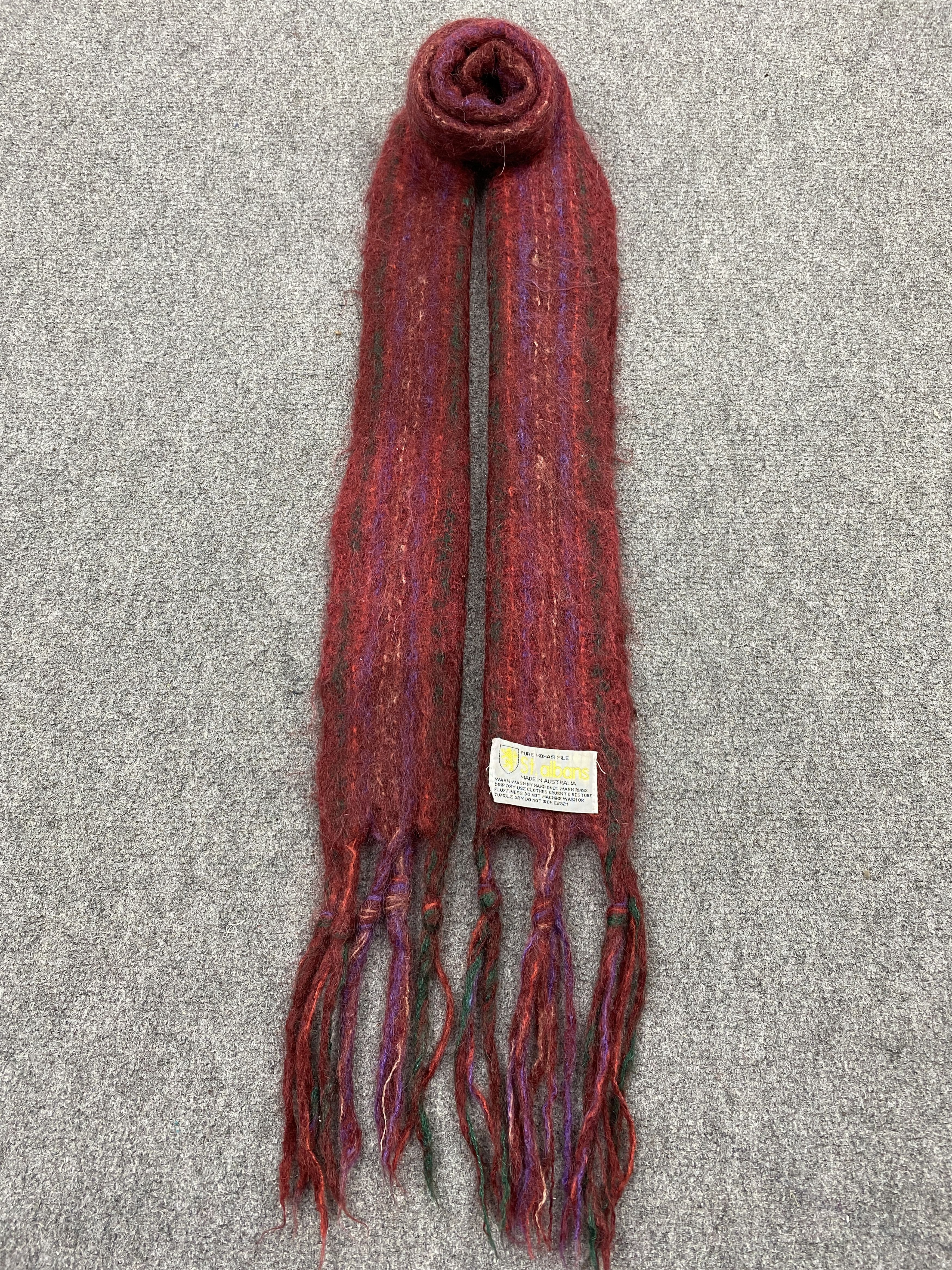 Other ST.ALBANS Plaid Mohair Scarf Muffler - SC0112 Size ONE SIZE - 1 Thumbnail