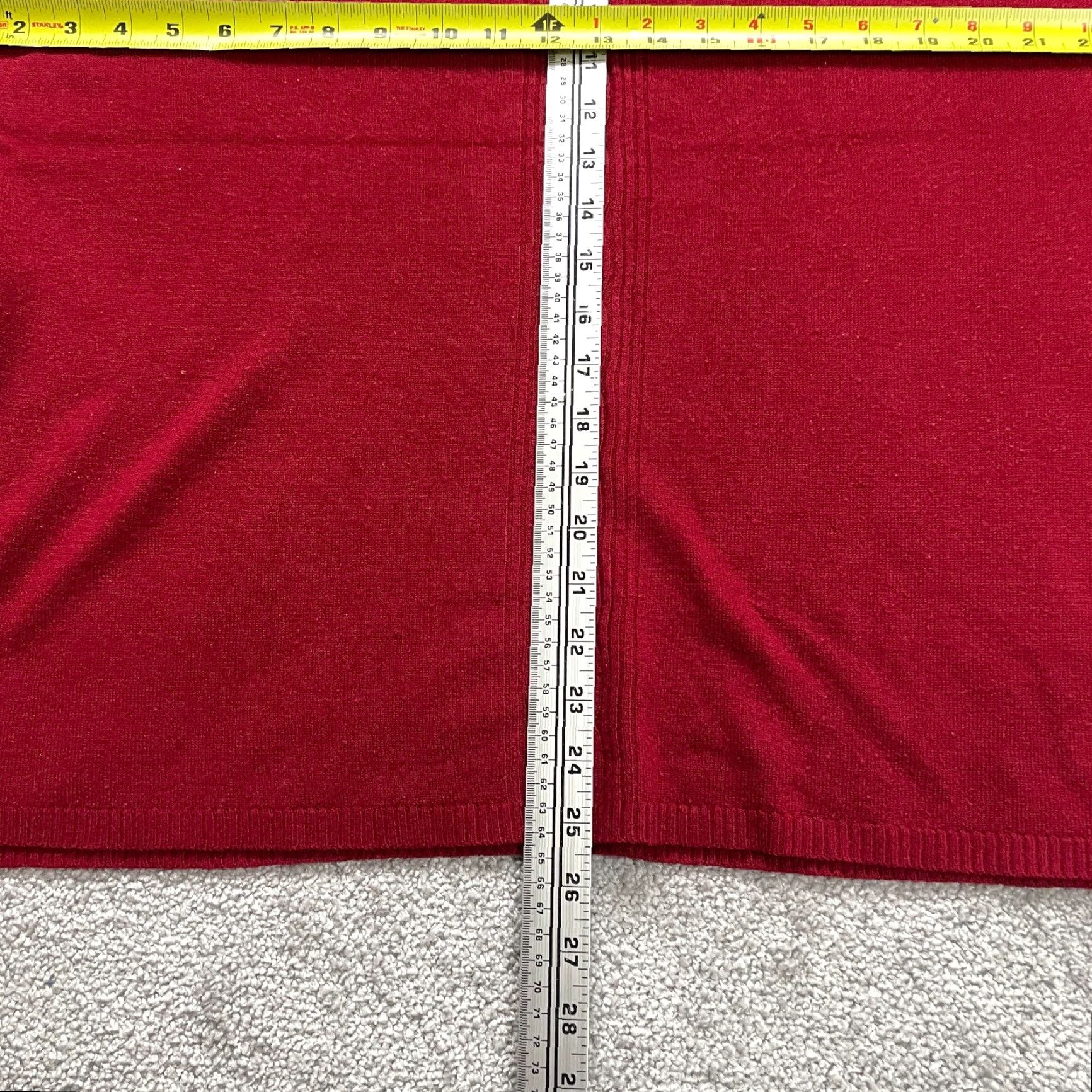 Vintage Unbranded Crew Neck Knit Sweater 2XL Red Solid Short Sleeve Casual Womens Size XXL / US 16-18 / IT 52-54 - 6 Thumbnail