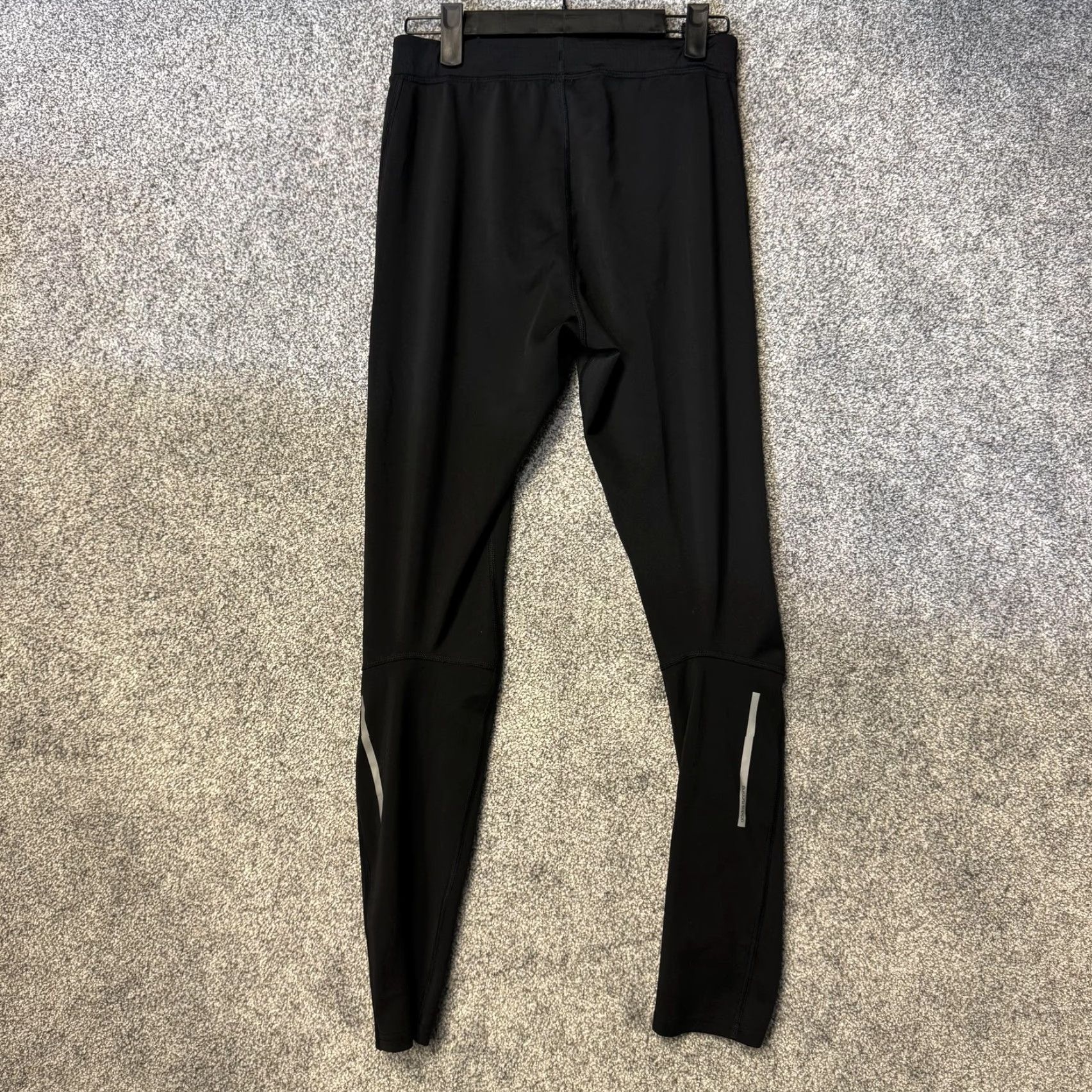 Adidas Adidas Climalite Leggings Running Women Size M Black Reflective Waist Drawstring Knit 26in Inseam S10058 AF5003 Size 32" / US 10 / IT 46 - 7 Thumbnail