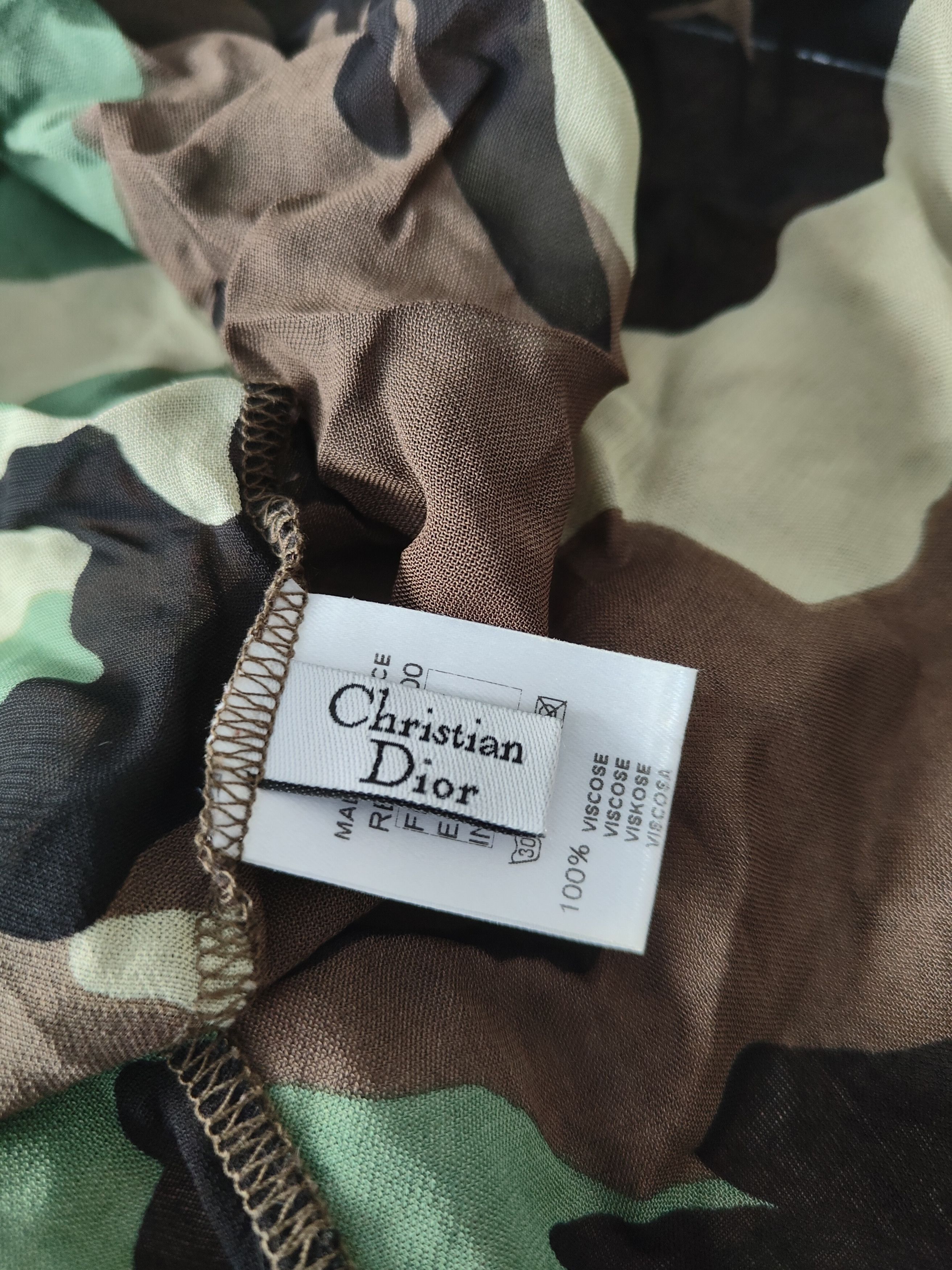Dior Christian Dior camo pareo John galliano era 2004 Size ONE SIZE - 4 Thumbnail
