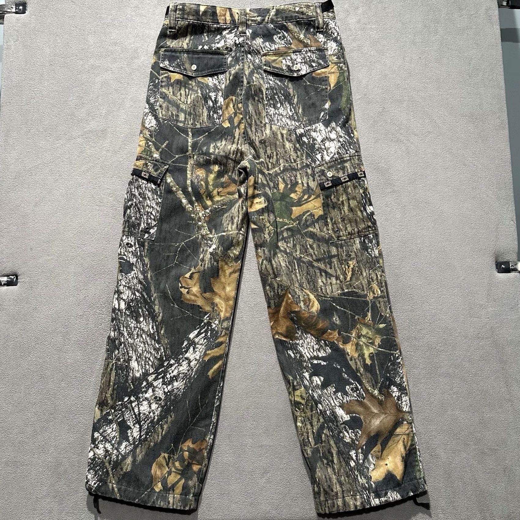 Vintage VINTAGE Mad Dog Pants Mens Medium Brown Camouflage Cargo Pocket ScentLok Belted Size US 31 - 2 Thumbnail