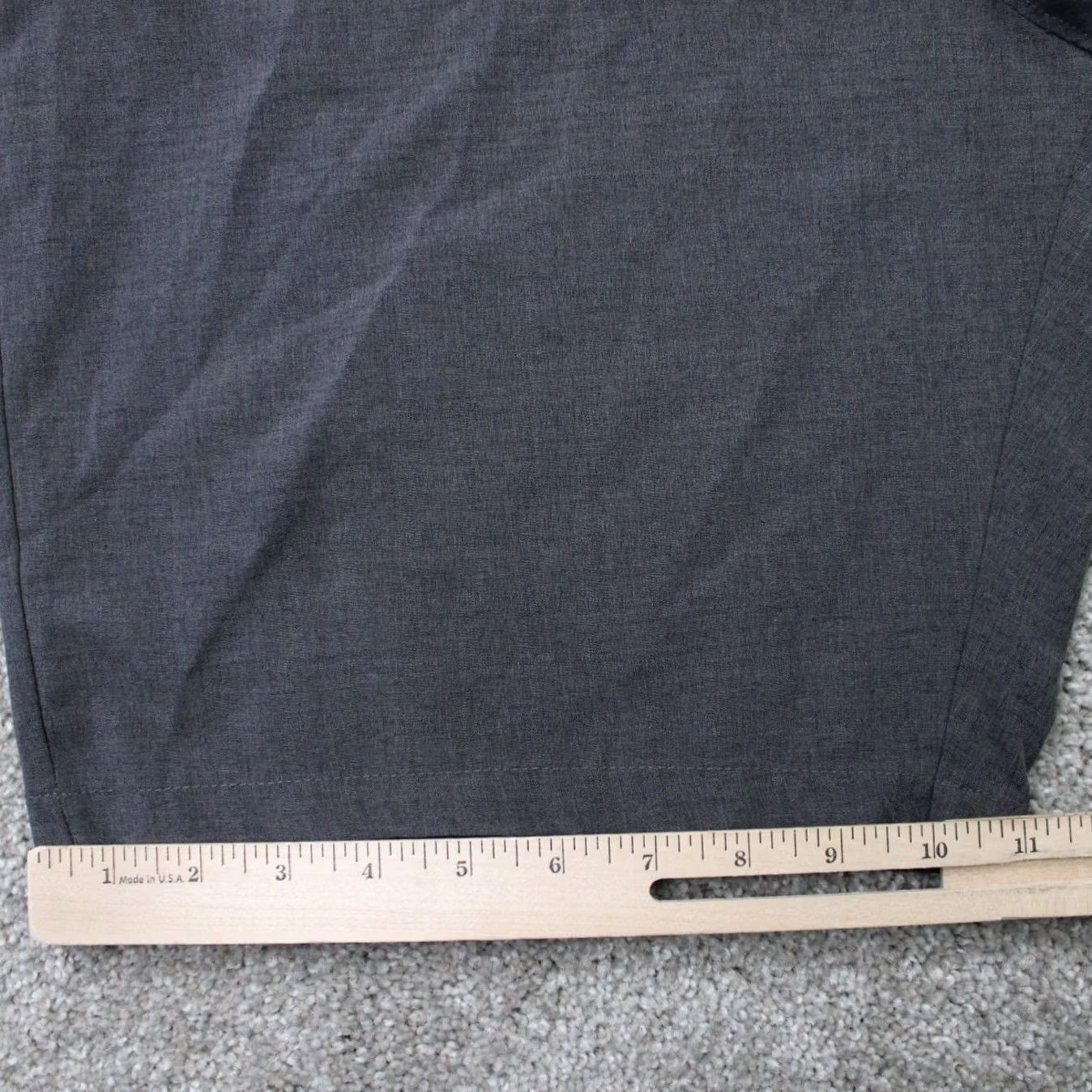 Vintage 14th & Union Mens 38 Gray Polyester Stretch Performance Shorts 9" Inseam Size US 38 / EU 54 - 5 Thumbnail